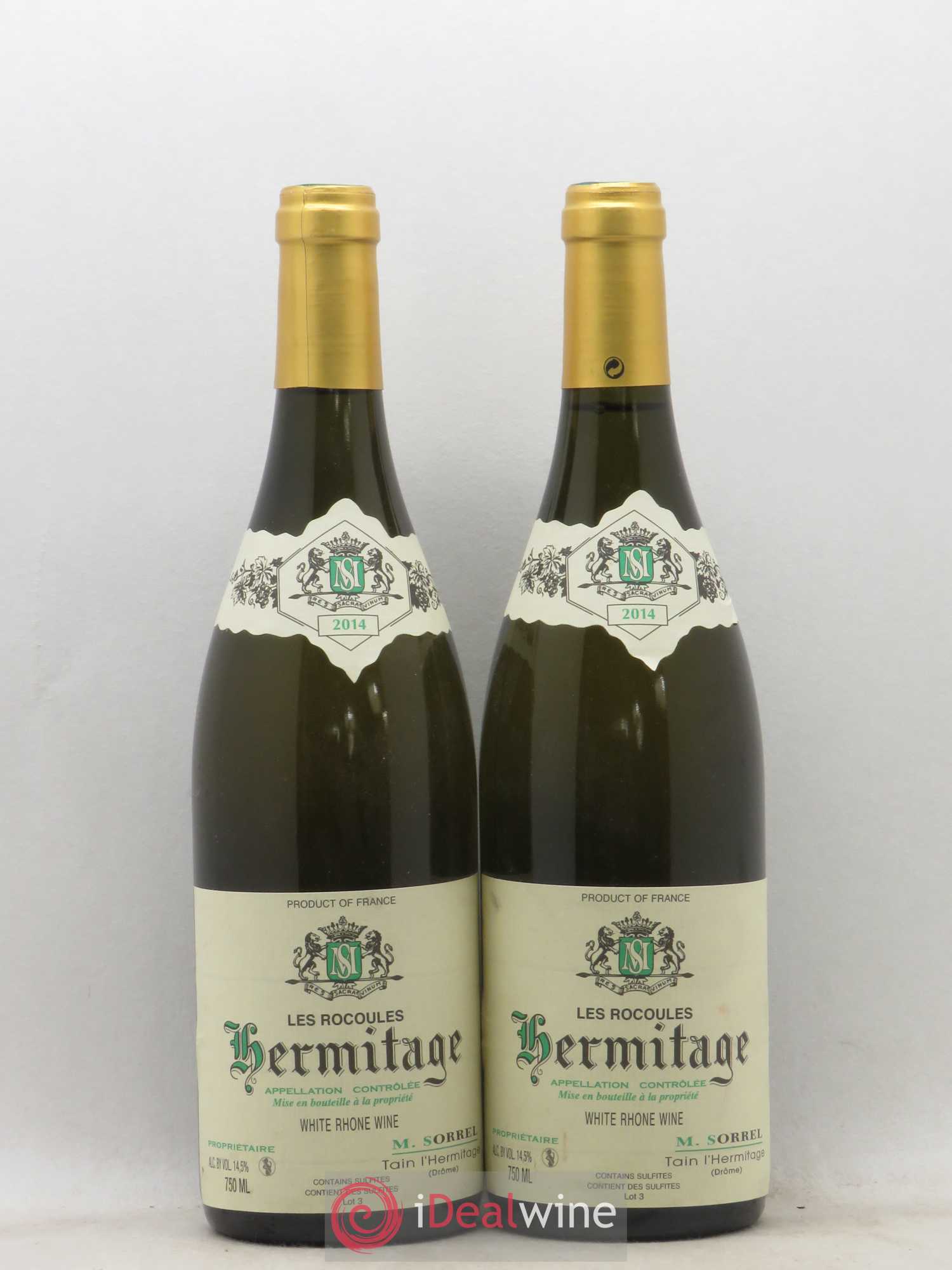Hermitage Les Rocoules Marc Sorrel 2014 - Posten von 2 Flaschen - 0