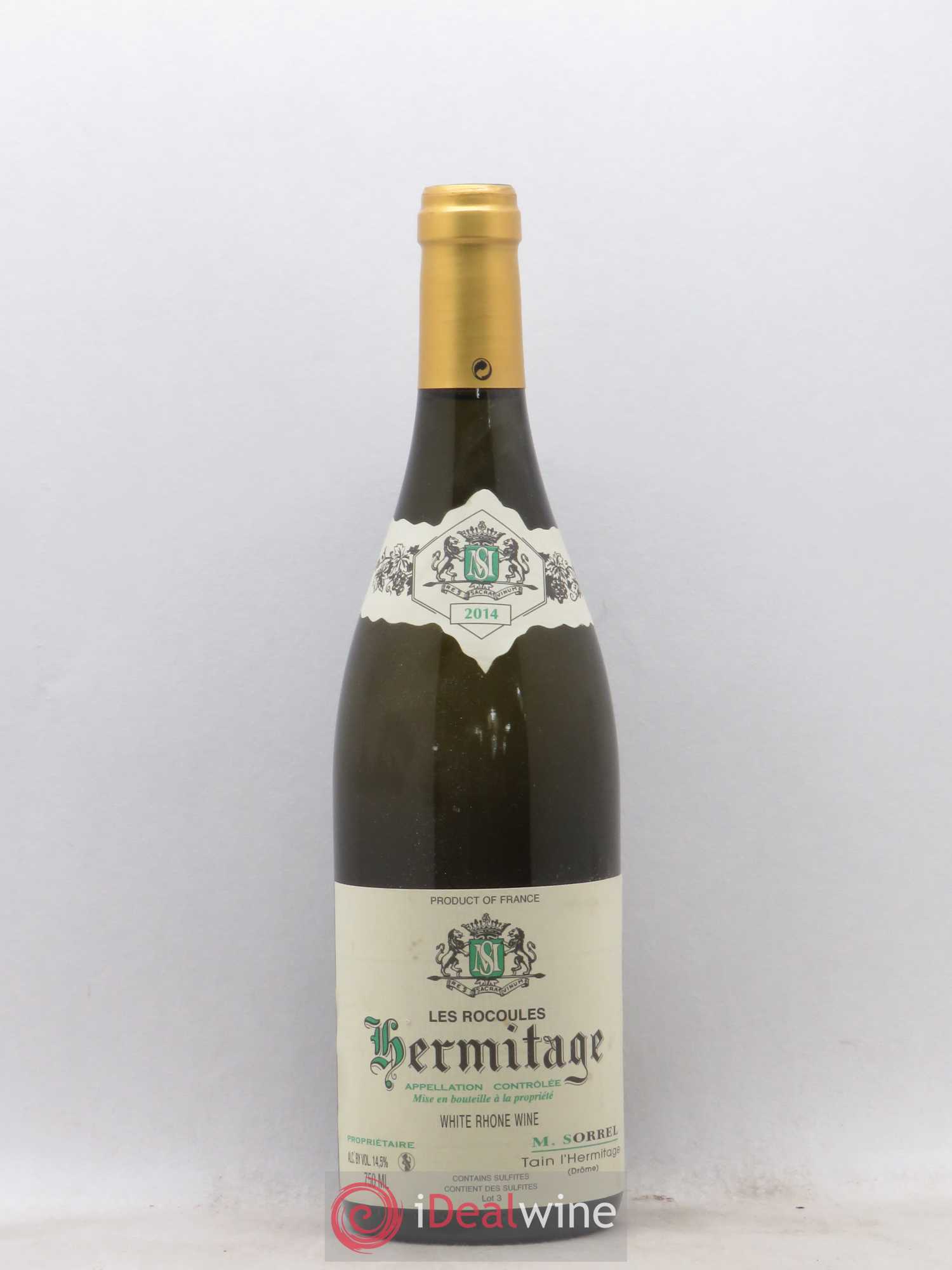 Hermitage Les Rocoules Marc Sorrel 2014 - Lot de 1 bouteille - 0