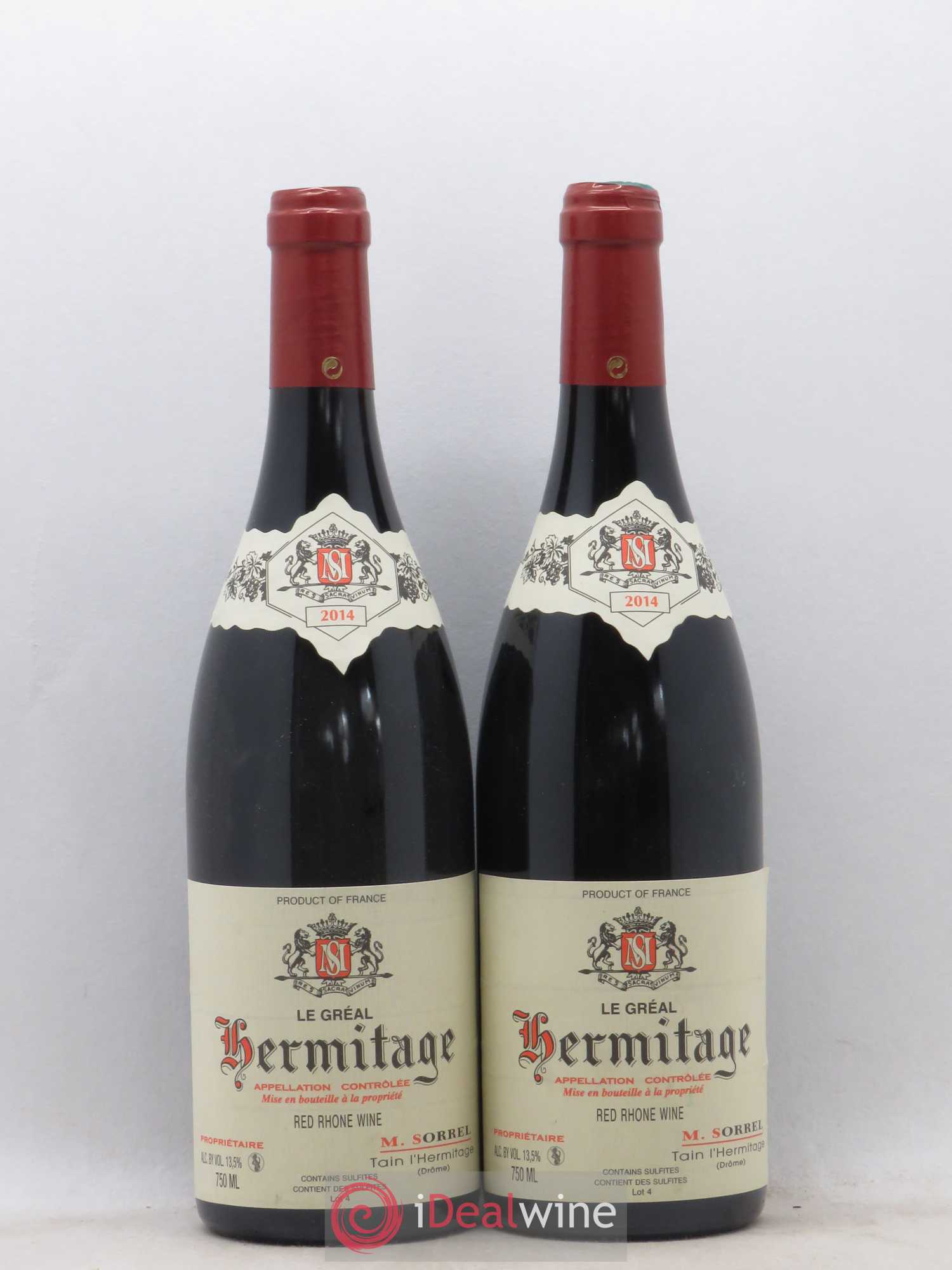 Hermitage Le Gréal Marc Sorrel 2014 - Lot de 2 bouteilles - 0
