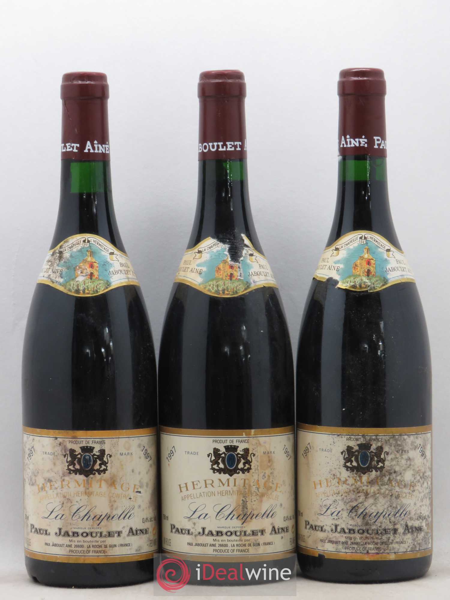 Hermitage La Chapelle Paul Jaboulet Ainé 1997 - Lot de 3 bouteilles - 0