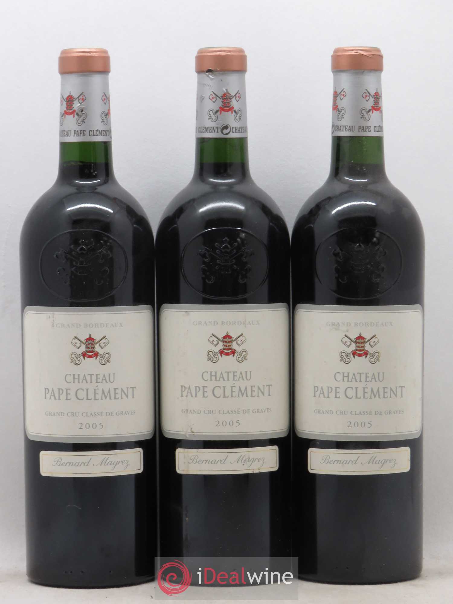 Château Pape Clément Cru Classé de Graves 2005 - Lot de 3 bouteilles - 0