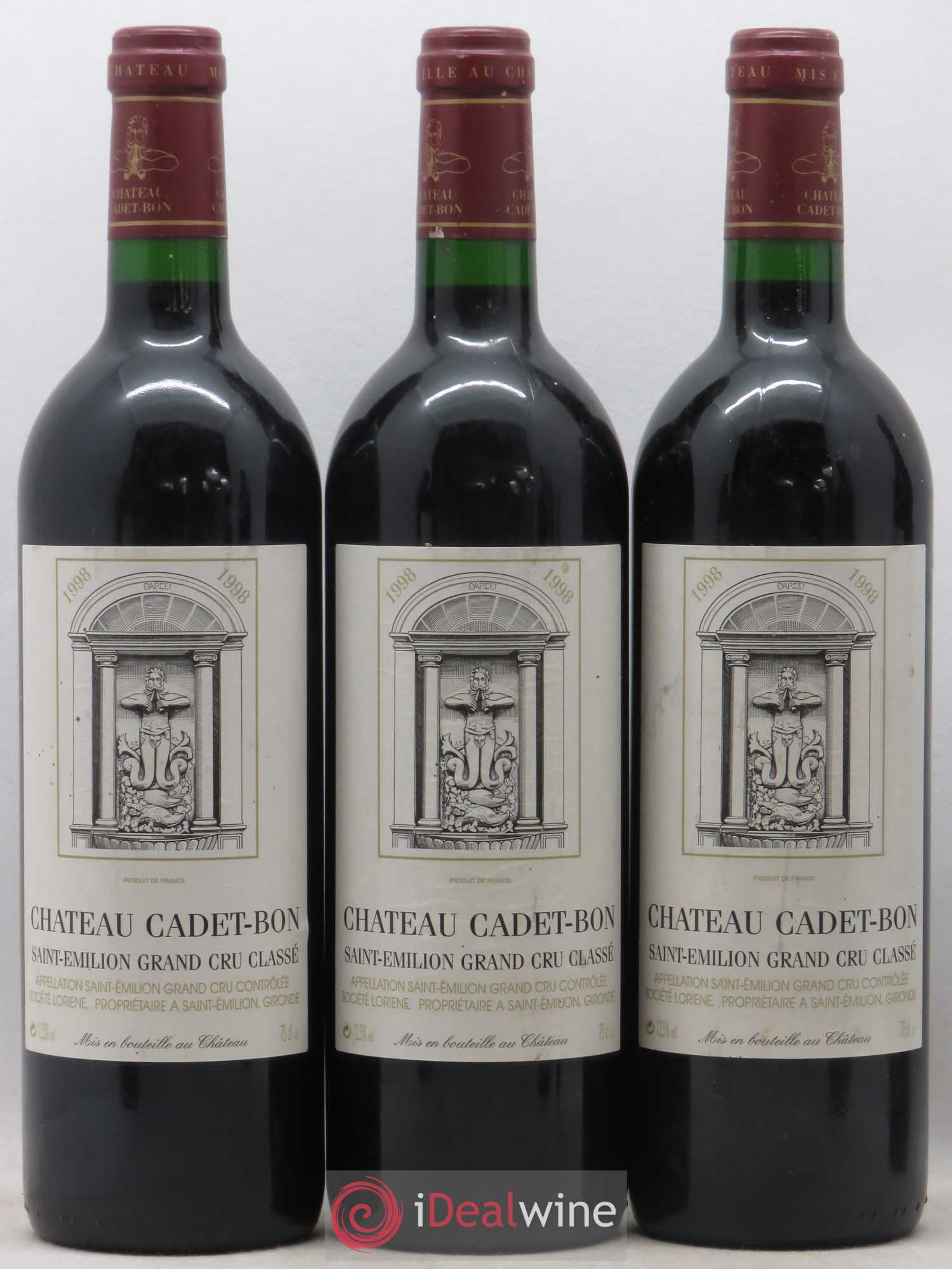 Château Cadet Bon Grand Cru Classé 1998 - Lot de 6 bouteilles - 1
