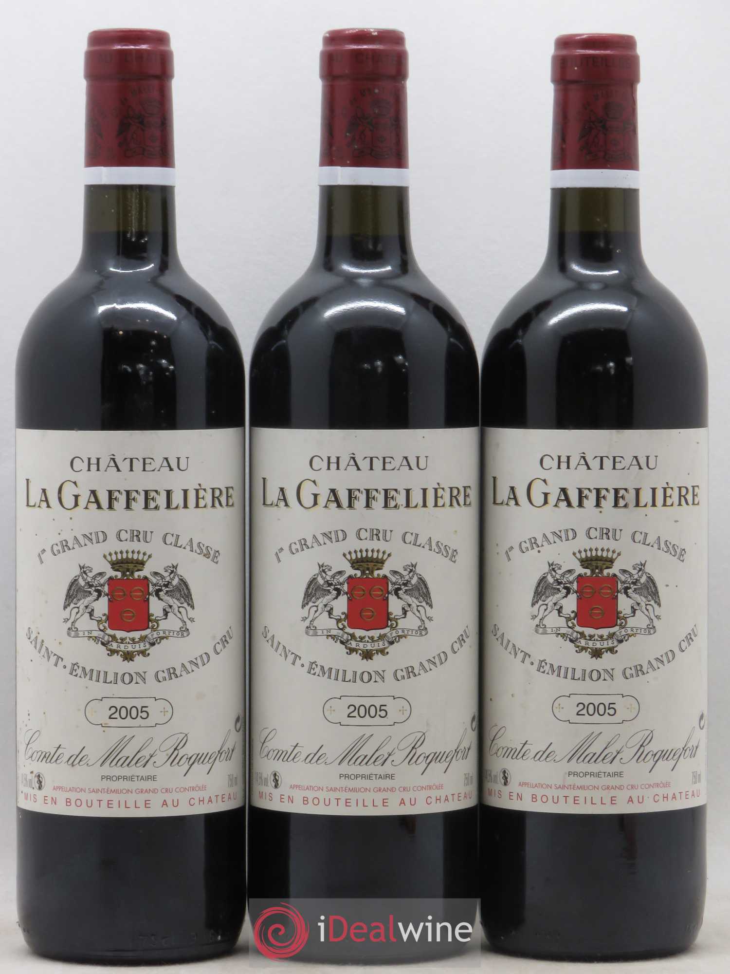 Château la Gaffelière 1er Grand Cru Classé B 2005 - Lot de 3 bouteilles - 0