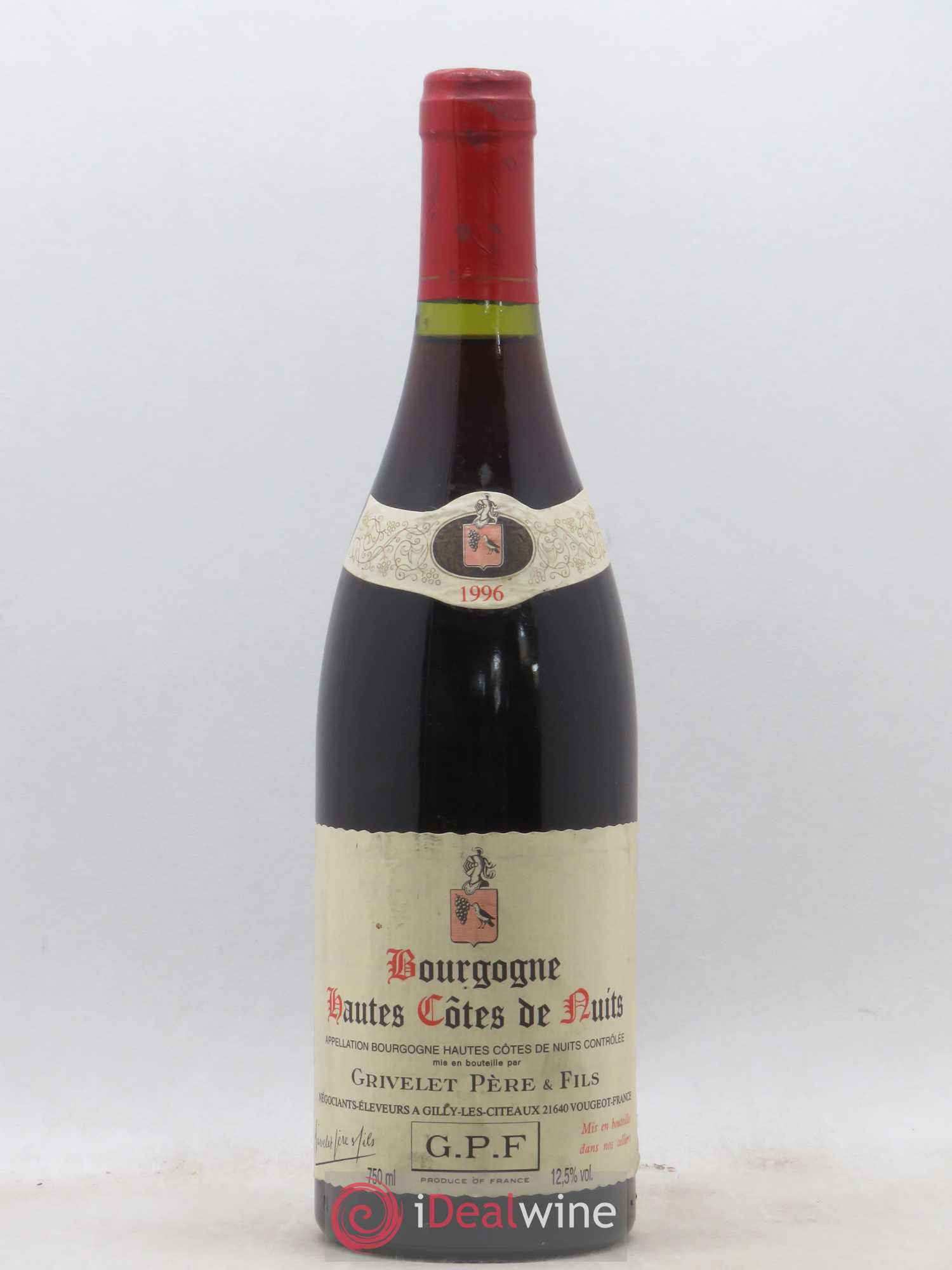 Hautes-Côtes de Nuits Grivelet 1996 - Lot de 1 bouteille - 0