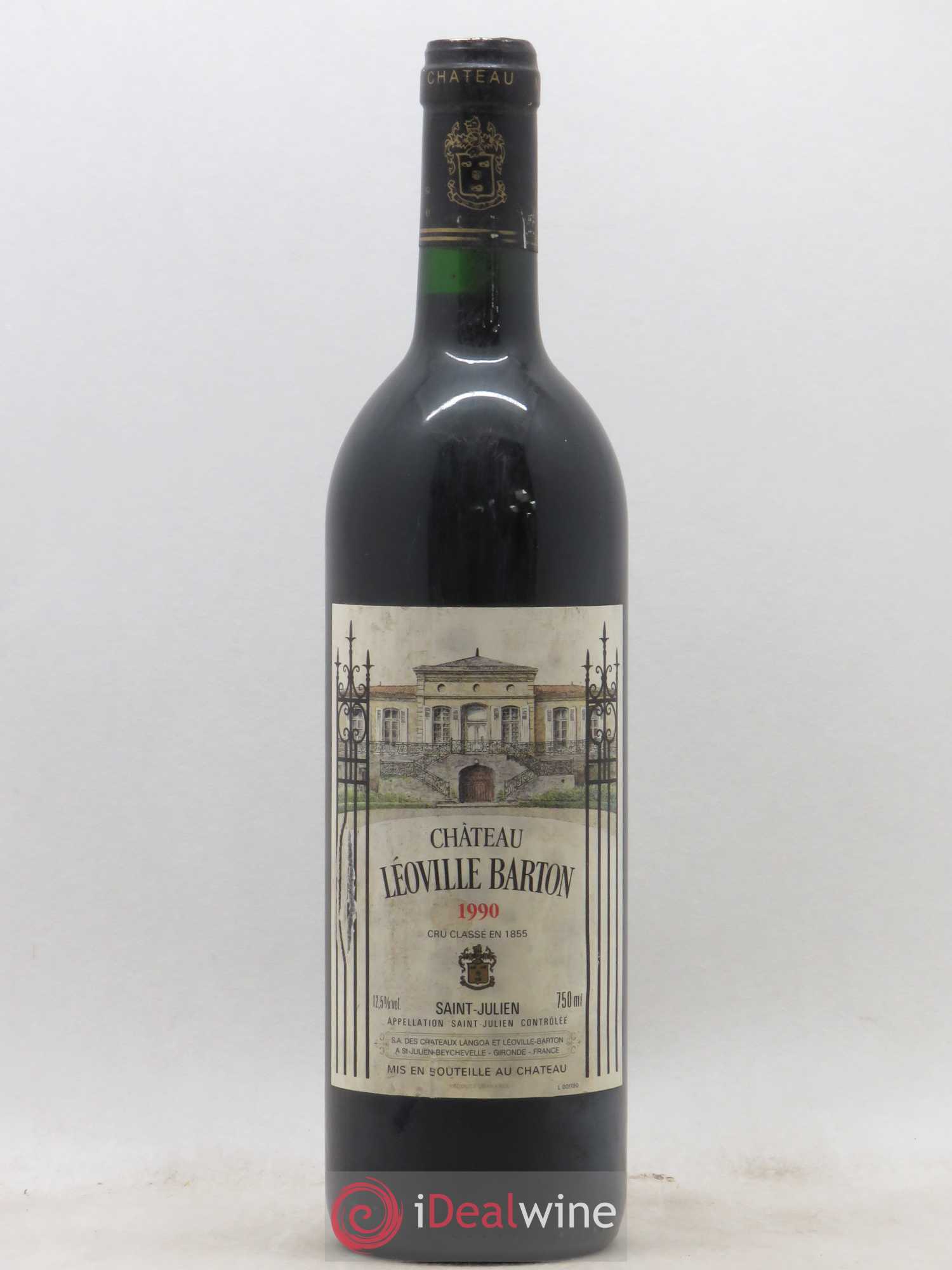Château Léoville Barton 2ème Grand Cru Classé 1990 - Lot de 1 bouteille - 0