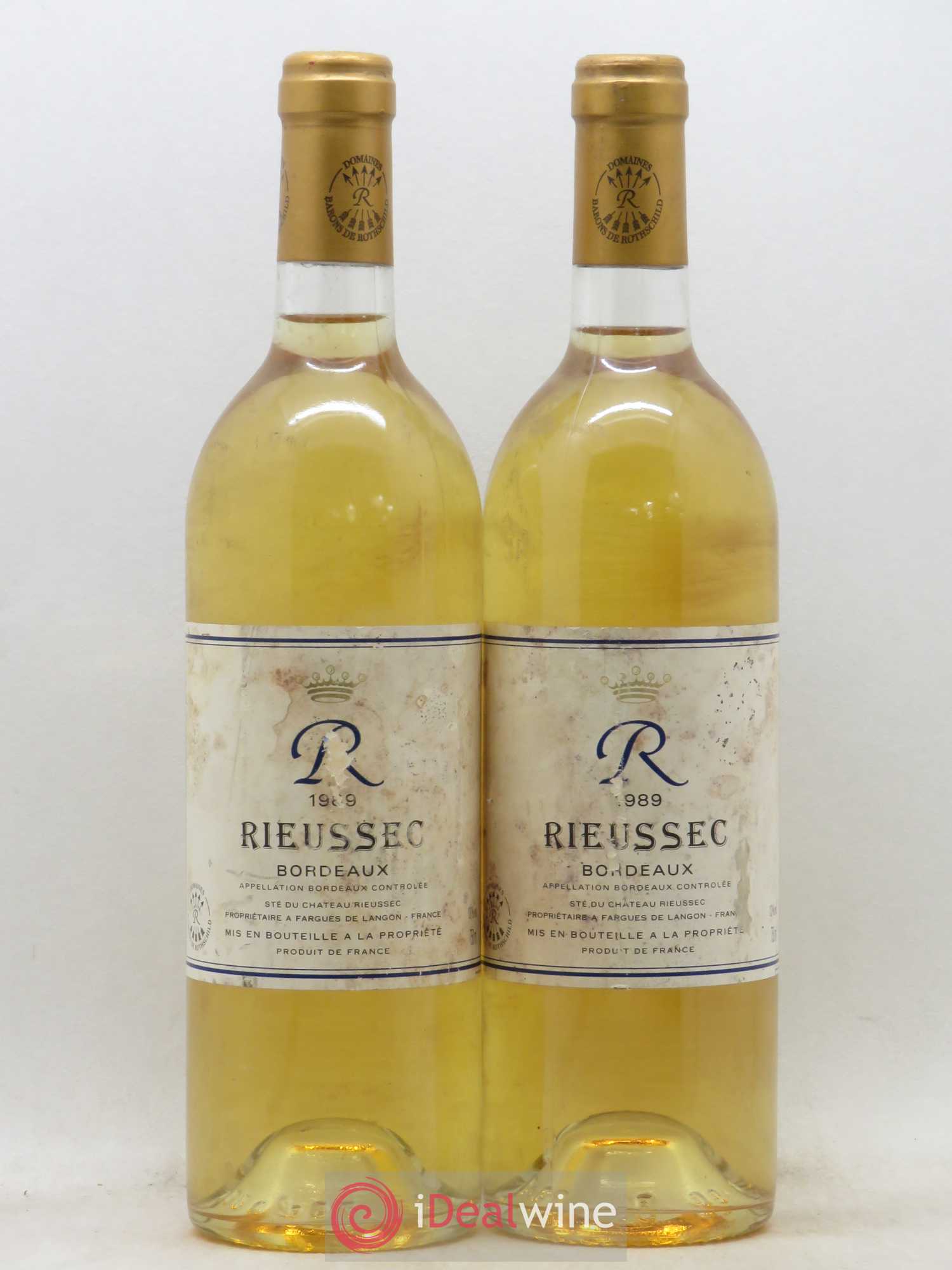 R de Rieussec 1989 - Posten von 2 Flaschen - 0
