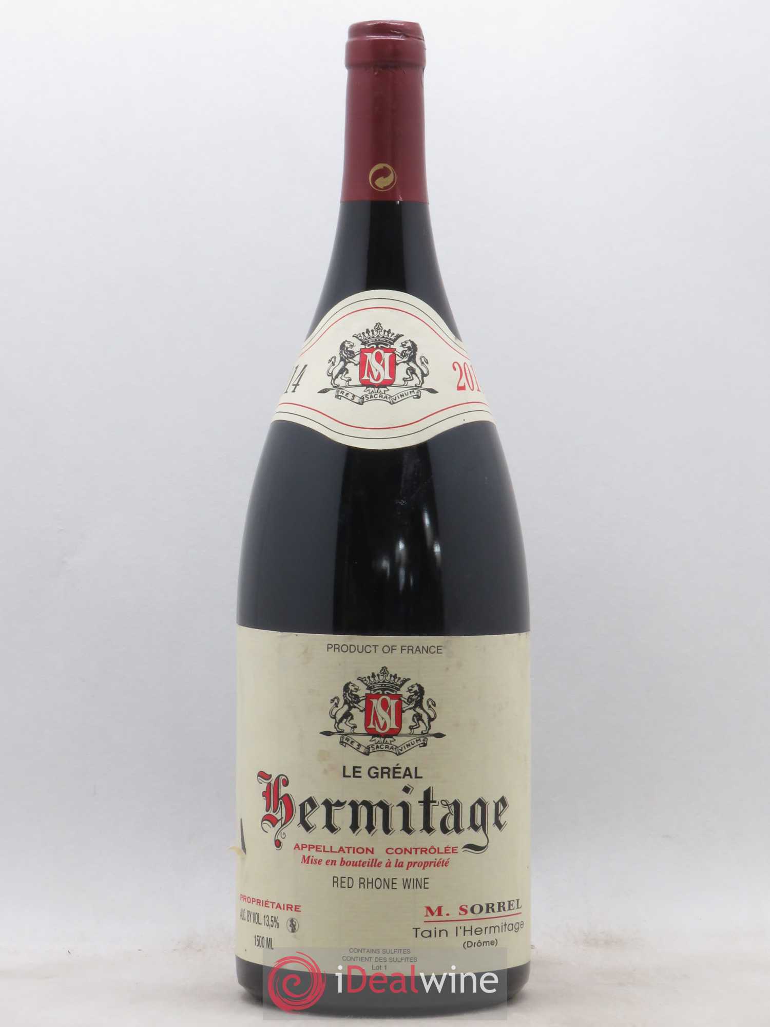 Hermitage Le Gréal Marc Sorrel 2014 - Lot de 1 magnum - 0
