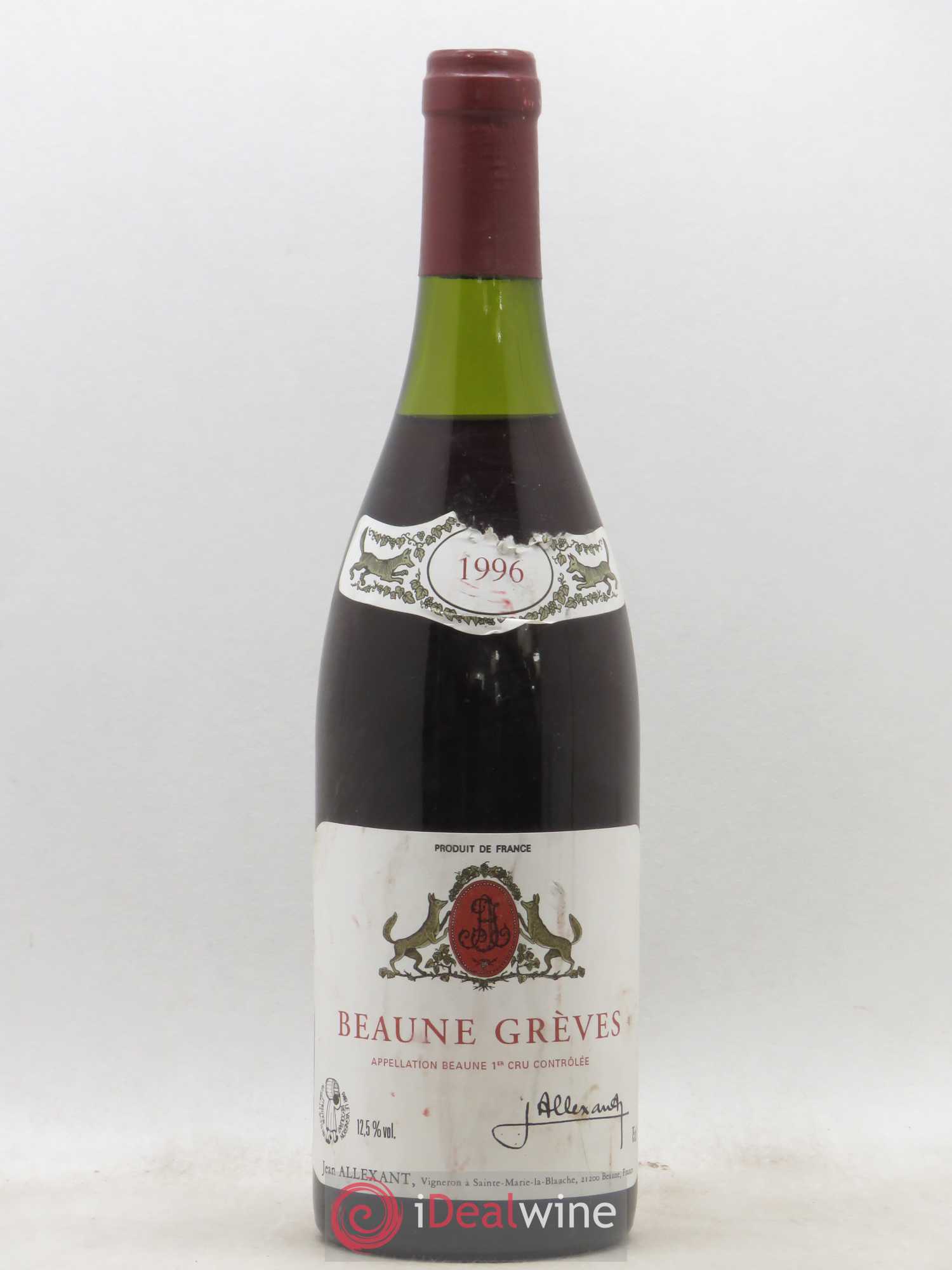 Beaune 1er Cru Grèves Jean Allexant 1996 - Posten von 1 Flasche - 0