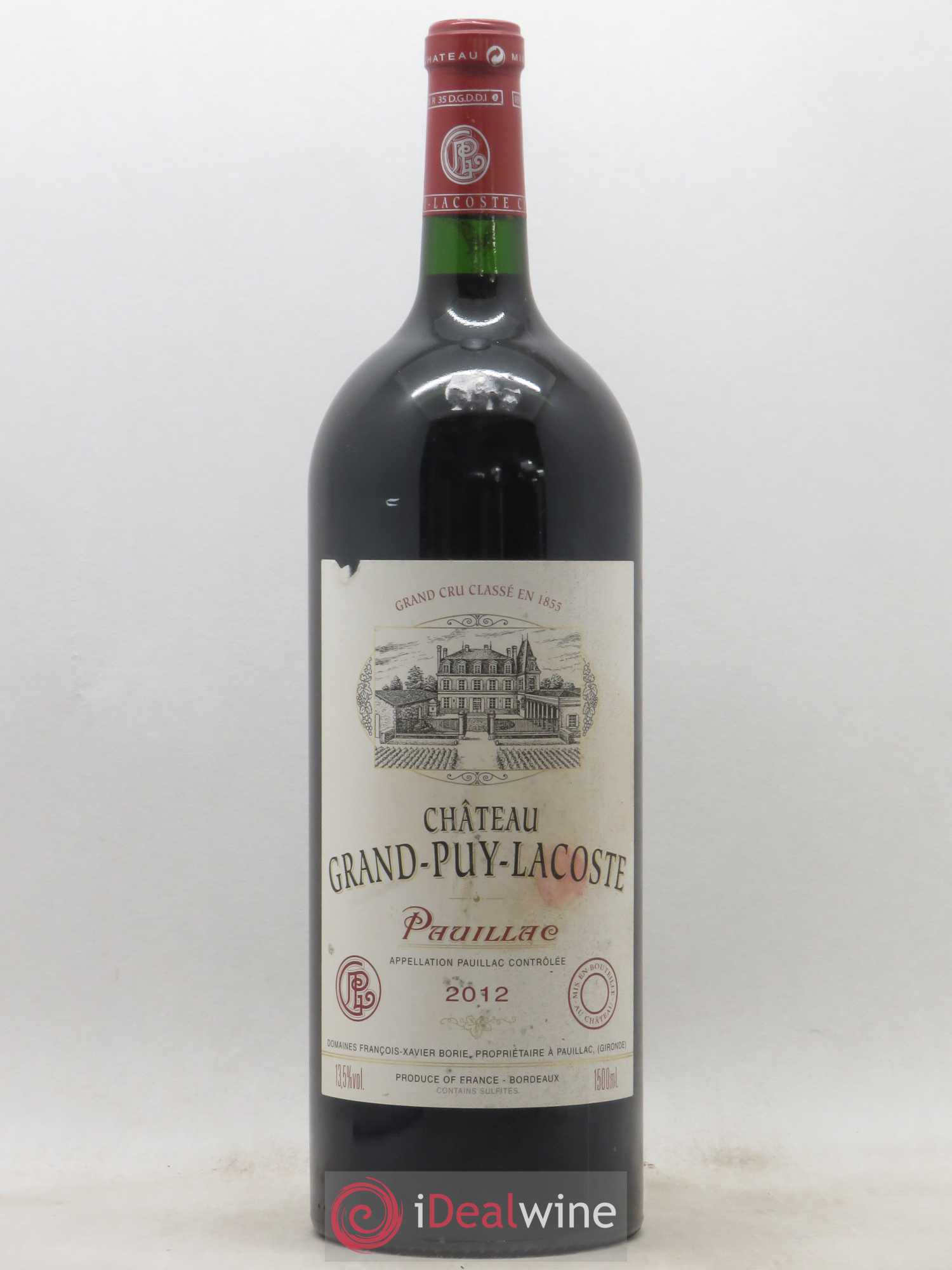 Château Grand Puy Lacoste 5ème Grand Cru Classé 2012 - Lot de 1 magnum - 0