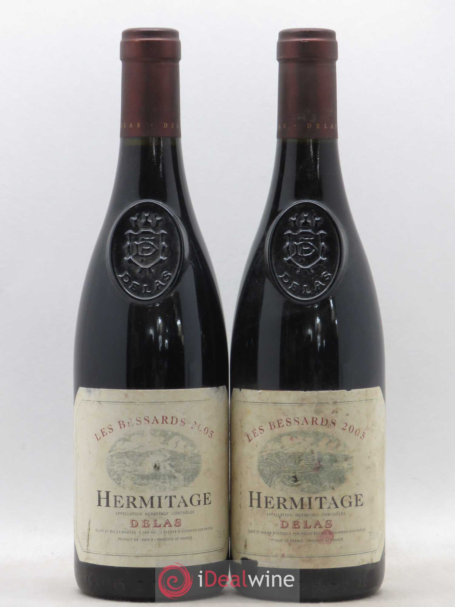 Hermitage Les Bessards Delas Frères 2005 - Lot de 2 bouteilles - 0