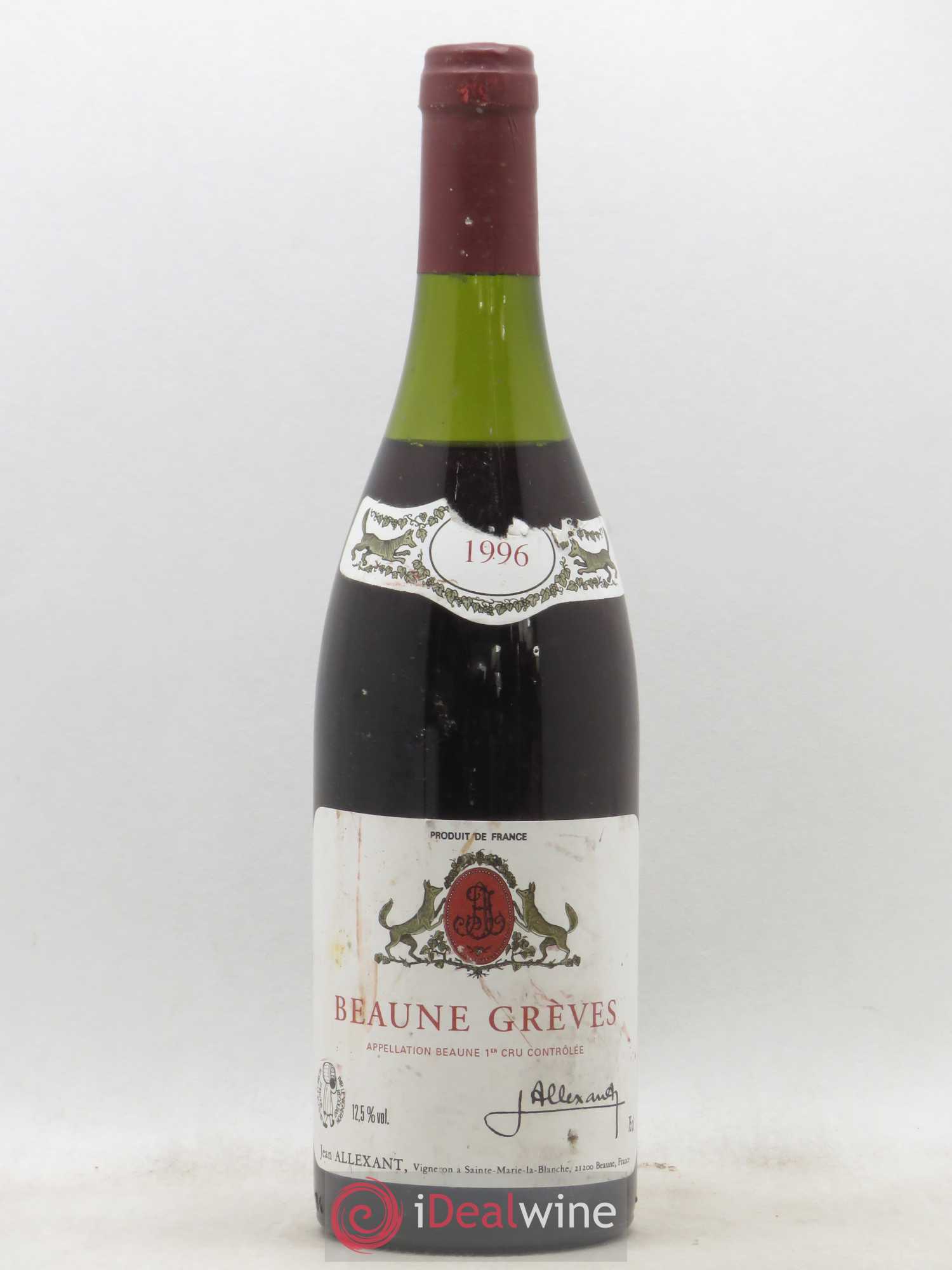 Beaune 1er Cru Grèves Claude Allexant 1996 - Posten von 1 Flasche - 0