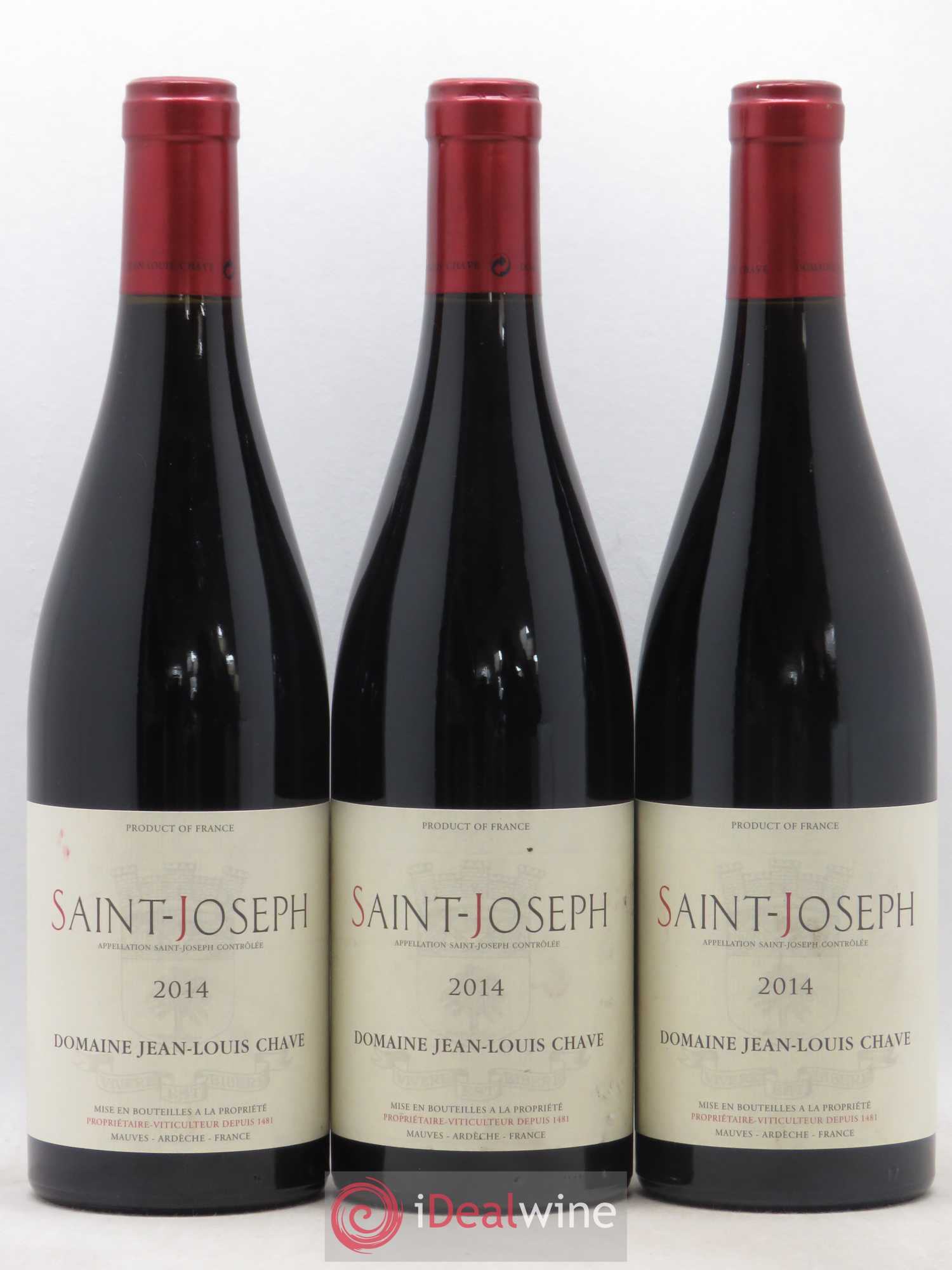 Saint-Joseph Jean-Louis Chave 2014 - Lot de 3 bouteilles - 0
