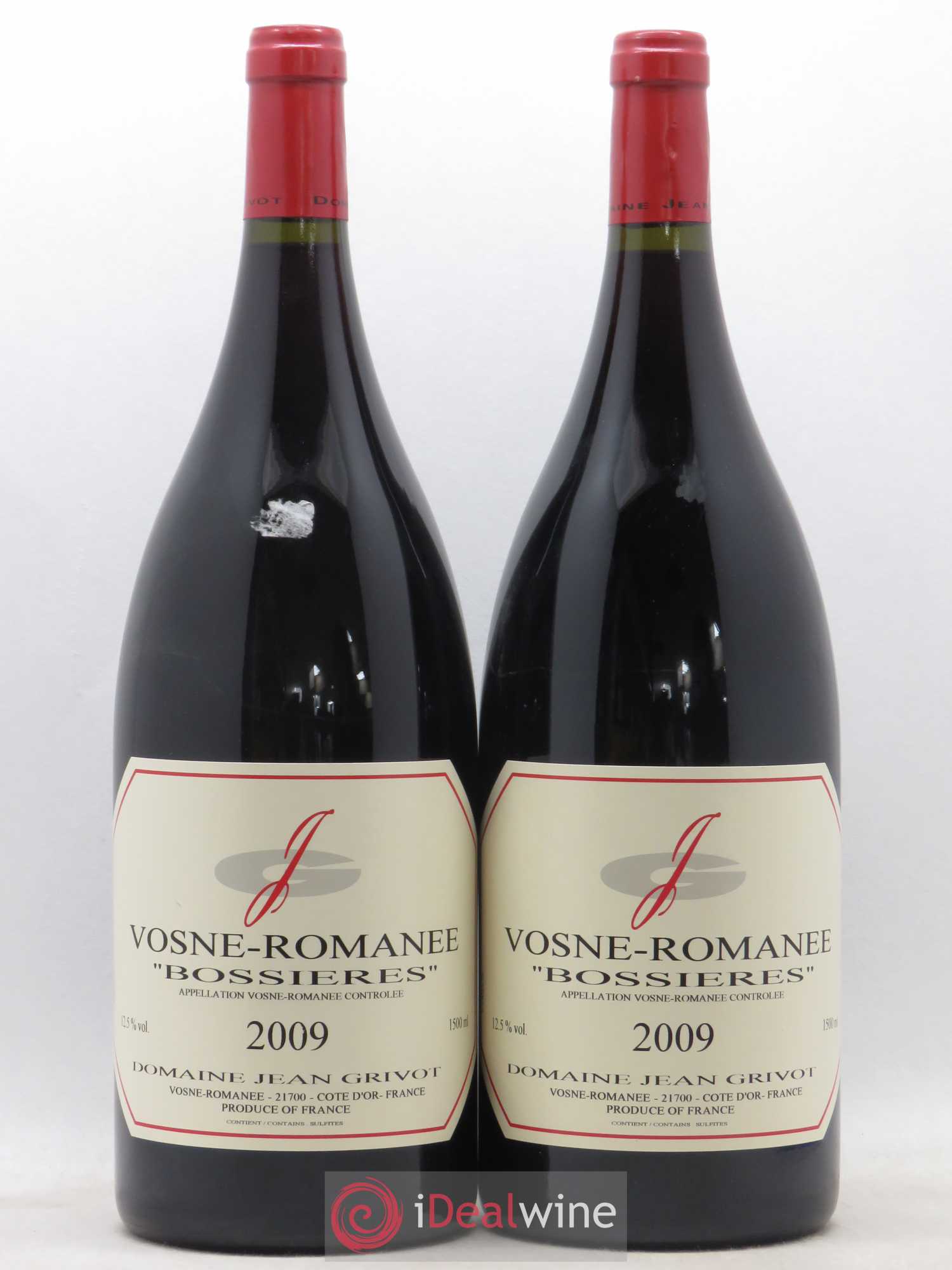 Vosne-Romanée Bossières Jean Grivot 2009 - Lot de 2 magnums - 0