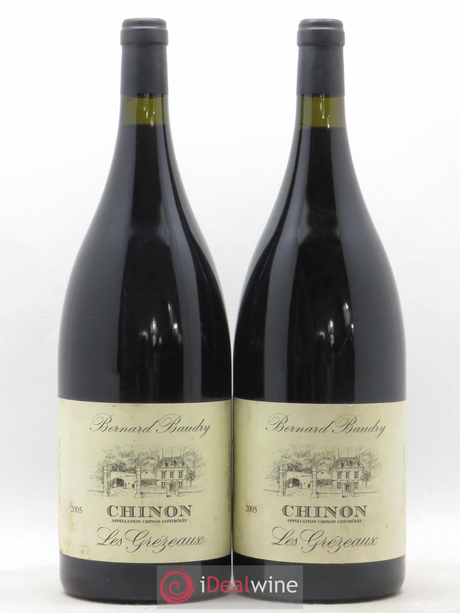 Chinon Les Grézeaux Bernard Baudry 2005 - Lot de 2 magnums - 0