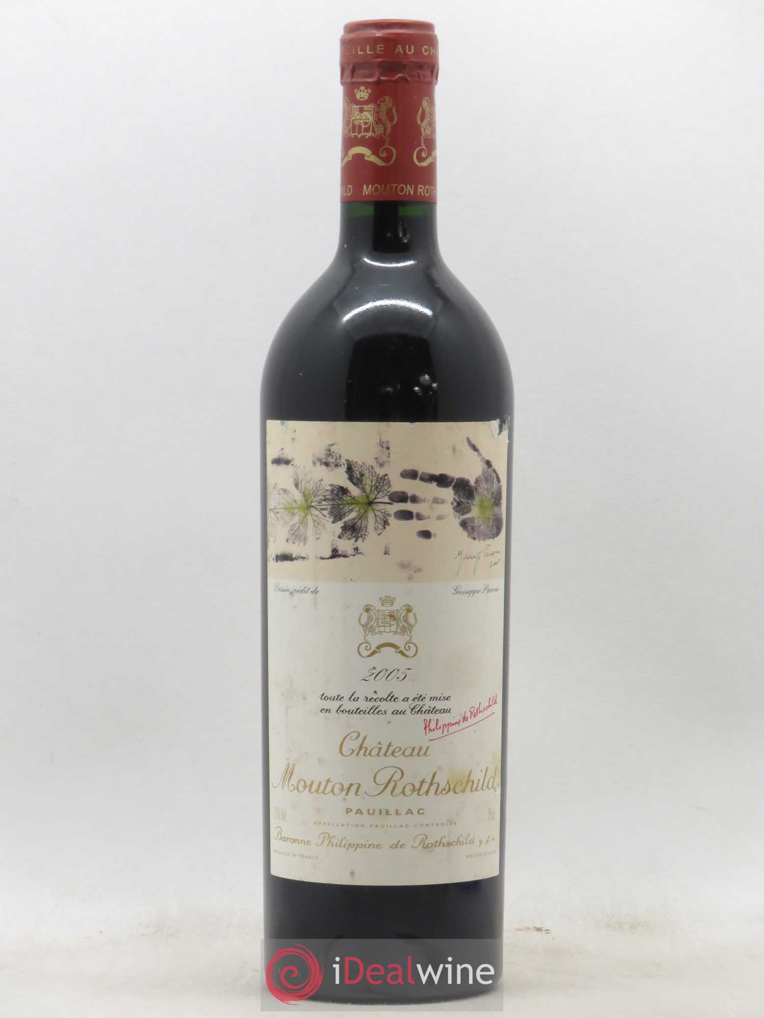 Château Mouton Rothschild 1er Grand Cru Classé 2005 - Lot de 1 bouteille - 0