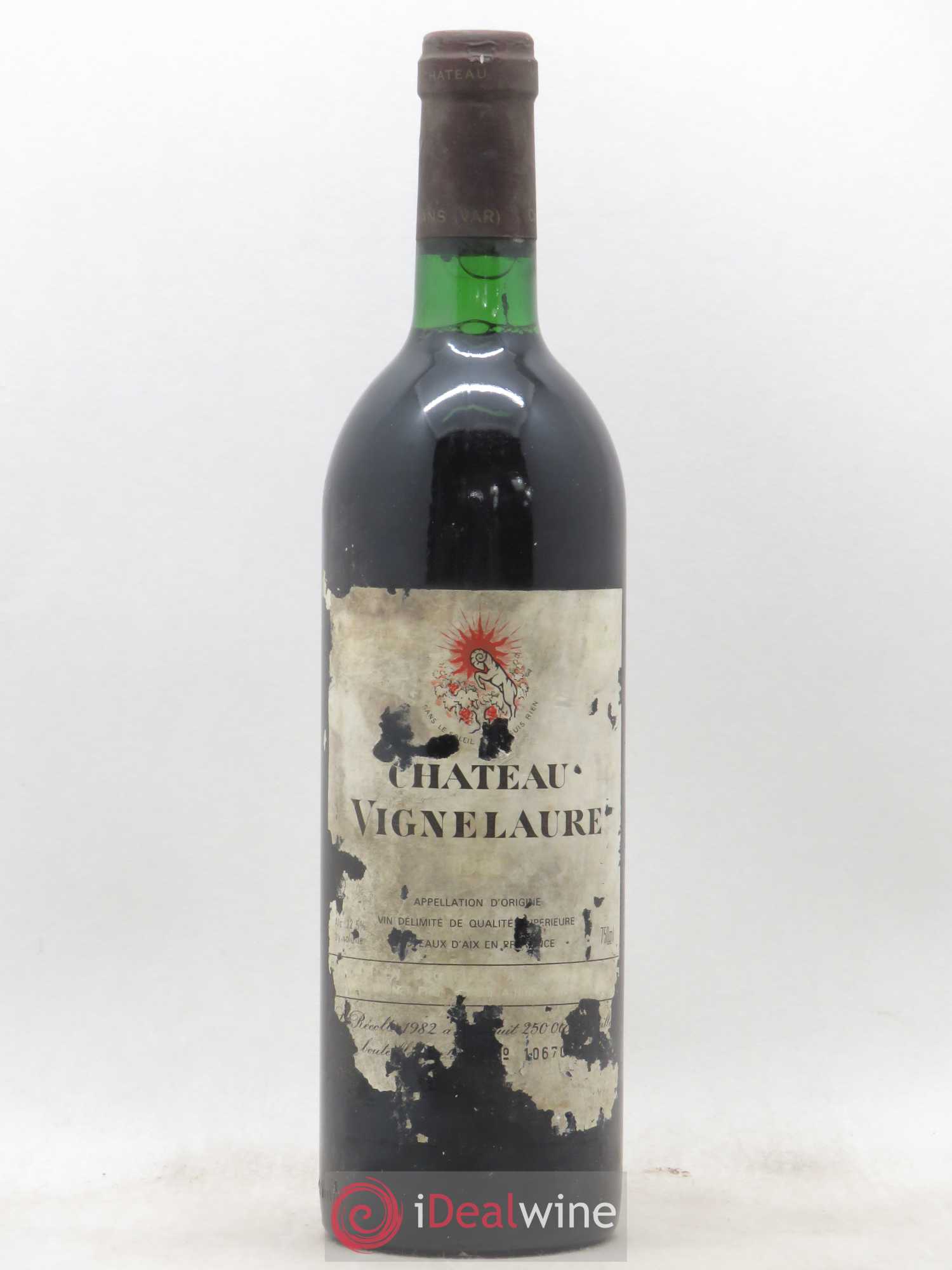 Coteaux d'Aix-en-Provence Château Vignelaure Mette et Bengt Sundstrom 1982 - Lot de 1 bouteille - 0