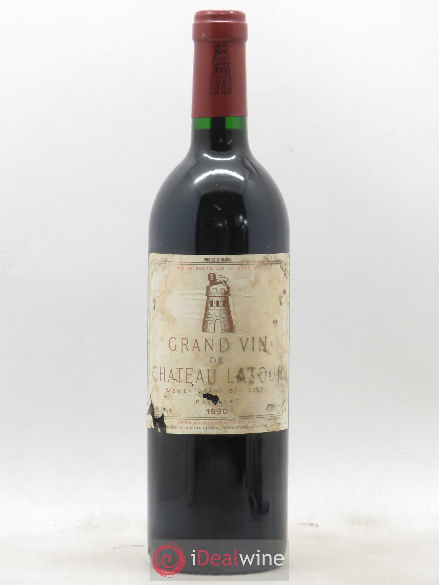 Château Latour 1er Grand Cru Classé 1990 - Lot de 1 bouteille - 0