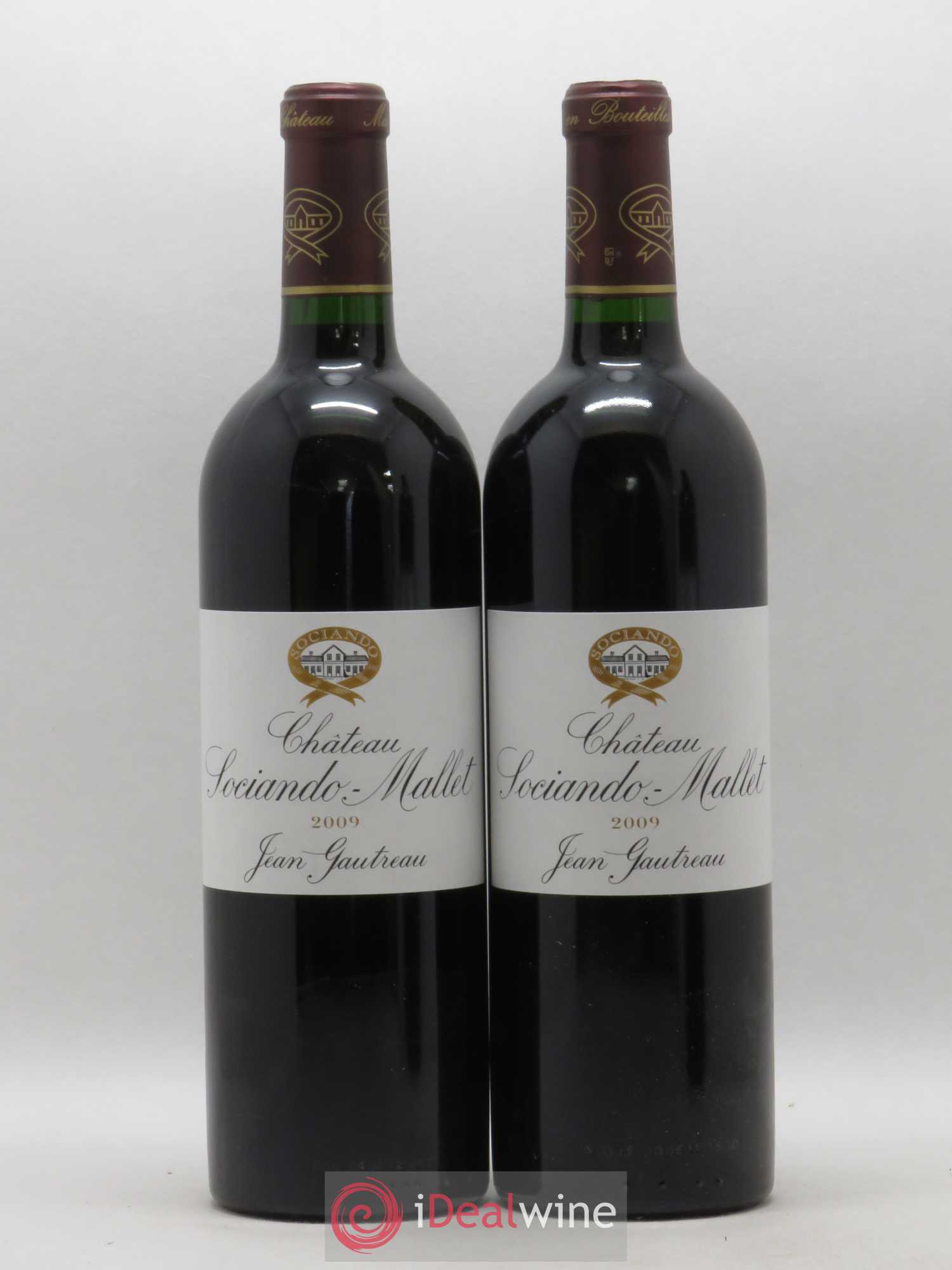 Château Sociando Mallet 2009 - Lot de 2 bouteilles - 0
