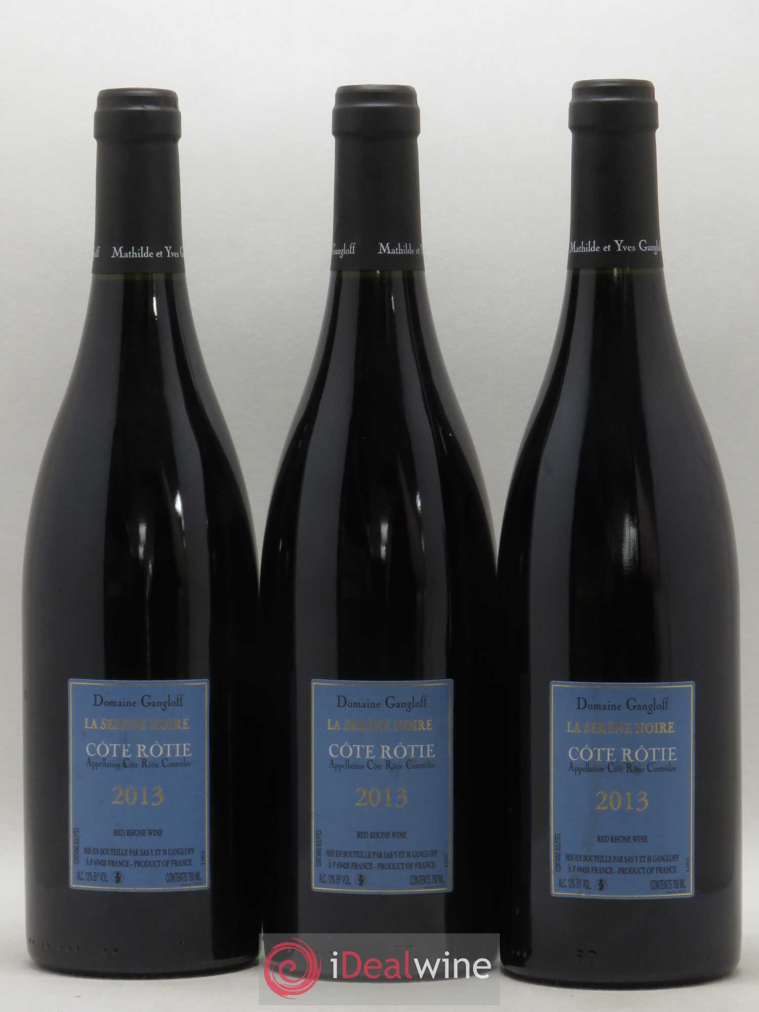 Côte-Rôtie La Sereine Noire Gangloff (Domaine) 2013 - Lot de 3 bouteilles - 1