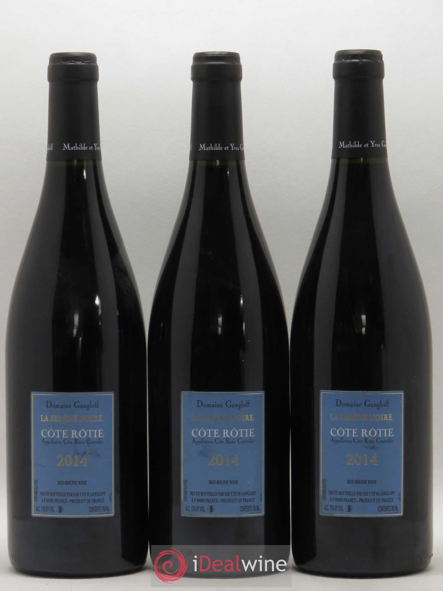 Côte-Rôtie La Sereine Noire Gangloff (Domaine) 2014 - Lot de 3 bouteilles - 1