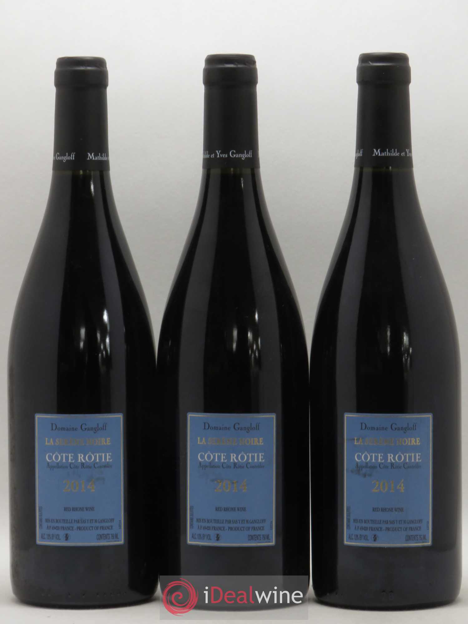 Côte-Rôtie La Sereine Noire Gangloff (Domaine) 2014 - Lot de 3 bouteilles - 1