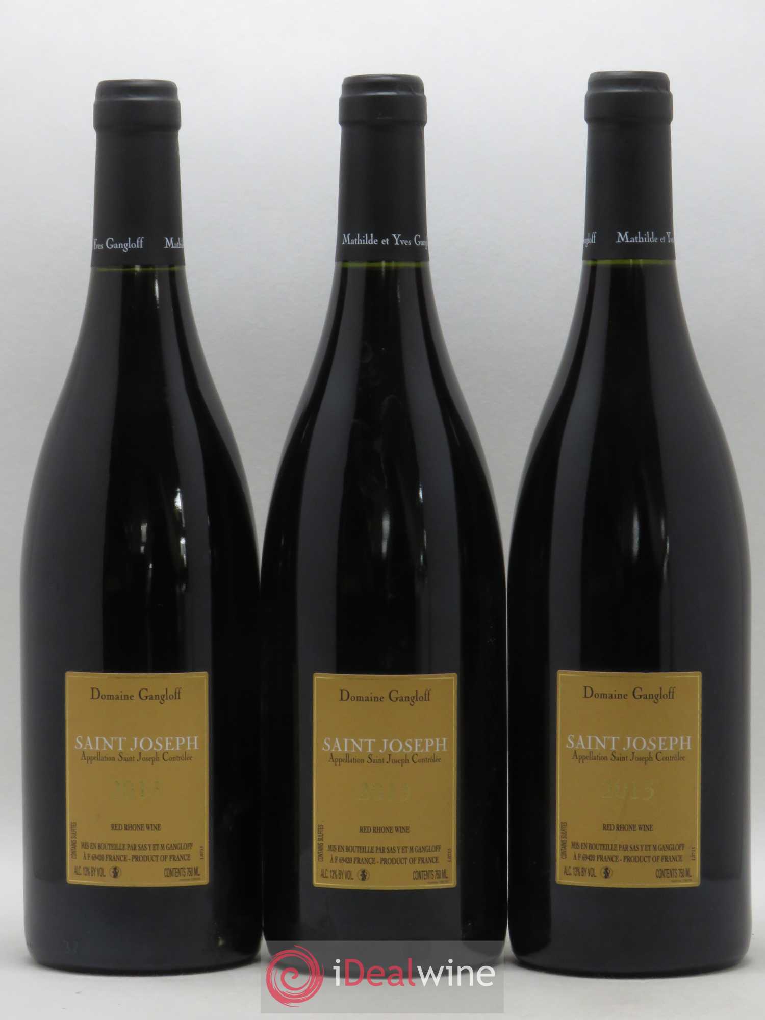 Saint-Joseph Gangloff (Domaine) 2013 - Lot de 3 bouteilles - 1