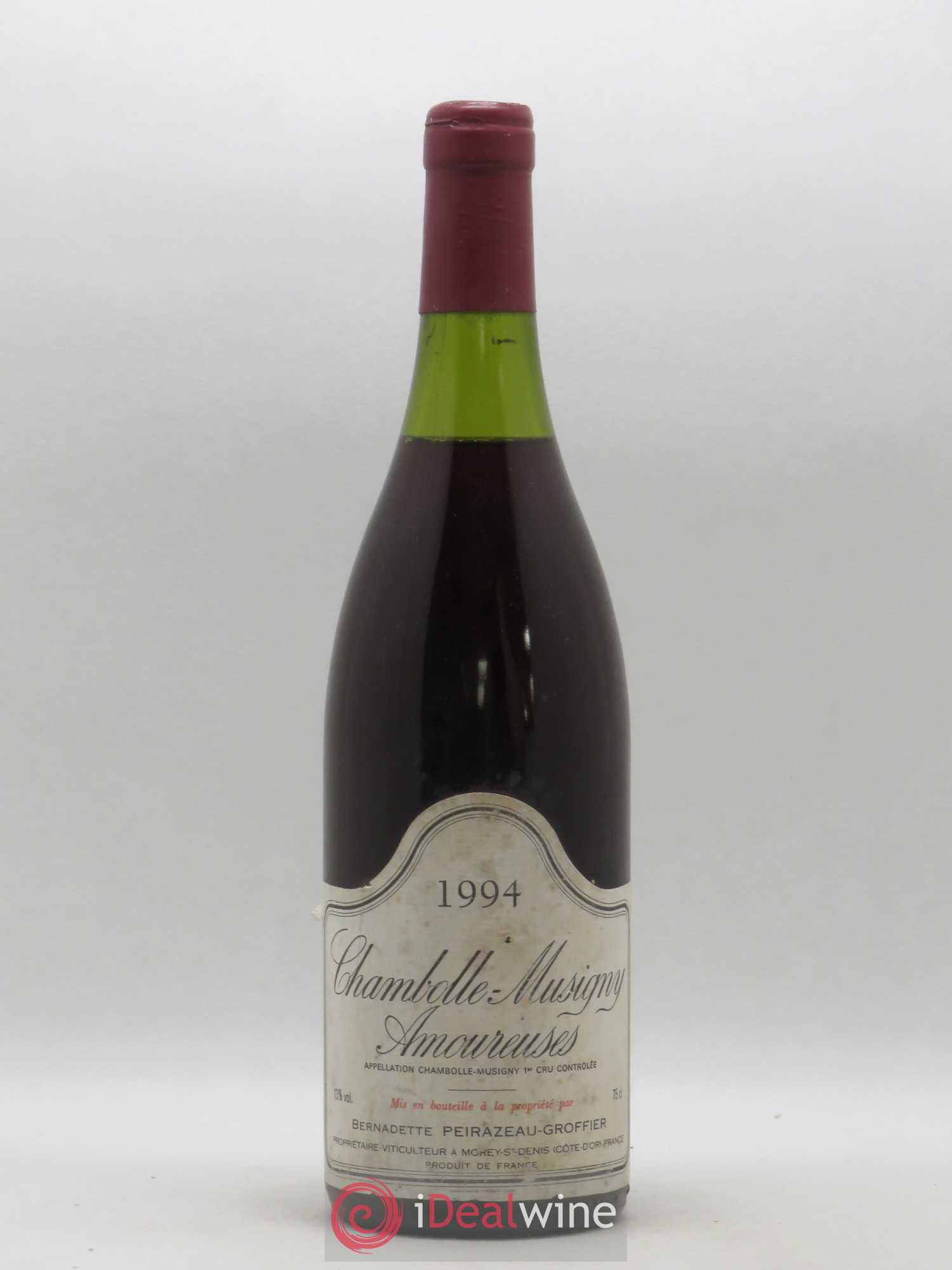 Chambolle-Musigny 1er Cru Les Amoureuses Peirazeau (Domaine) 1994 - Lot de 1 bouteille - 0