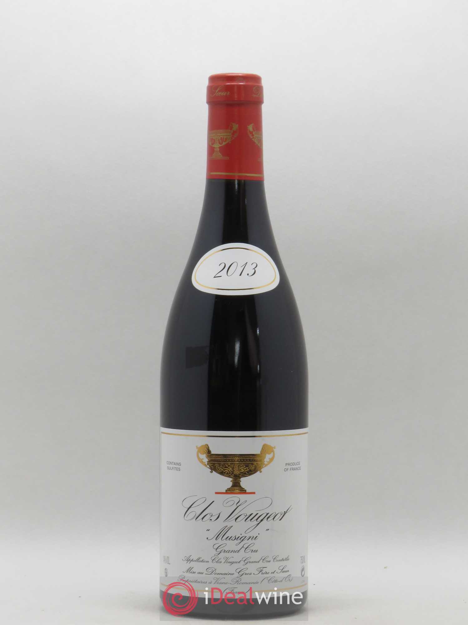 Clos de Vougeot Grand Cru Musigni Gros Frère & Soeur 2013 - Lot de 1 bouteille - 0