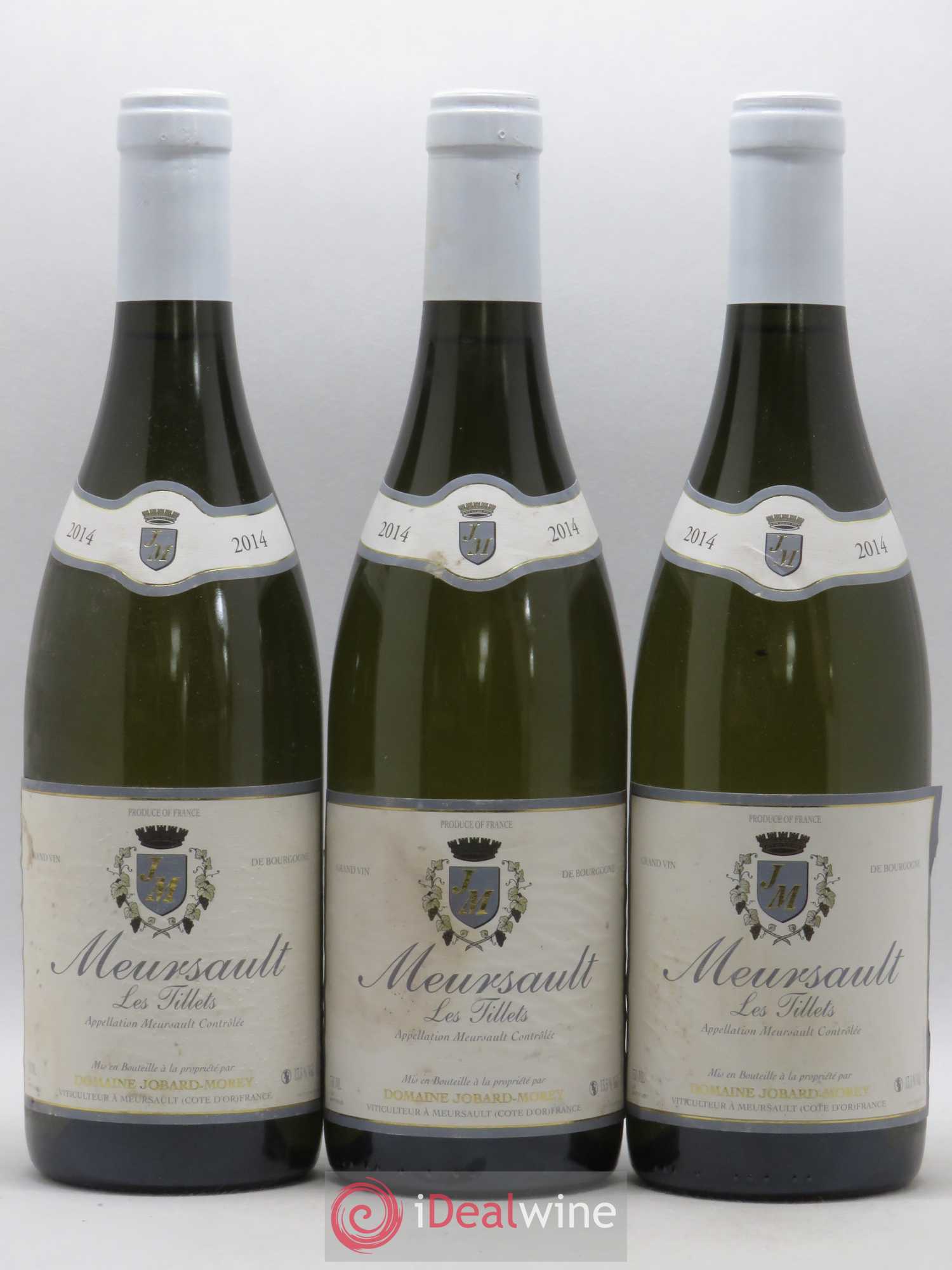 Meursault Les Tillets Jobard Morey 2014 - Lot de 3 bouteilles - 0