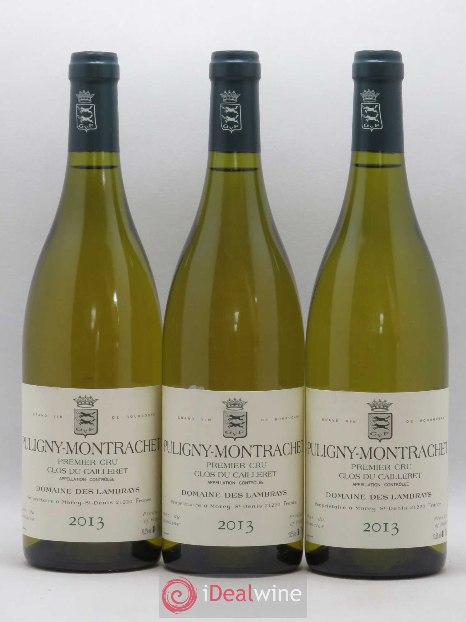 Puligny-Montrachet 1er Cru Clos du Cailleret Domaine des Lambrays 2013 - Lot de 3 bouteilles - 0