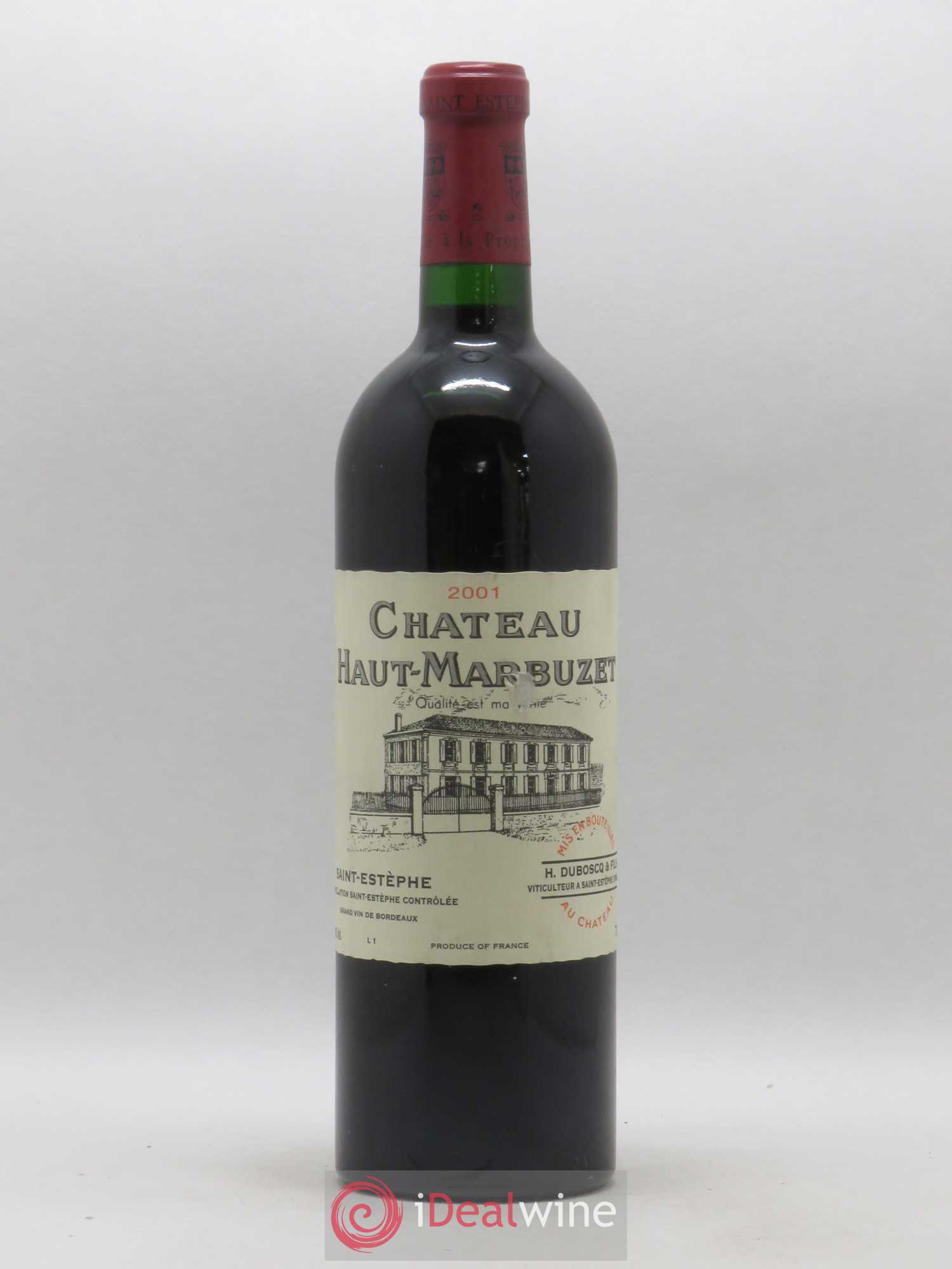 Château Haut Marbuzet 2001 - Lot de 1 bouteille - 0