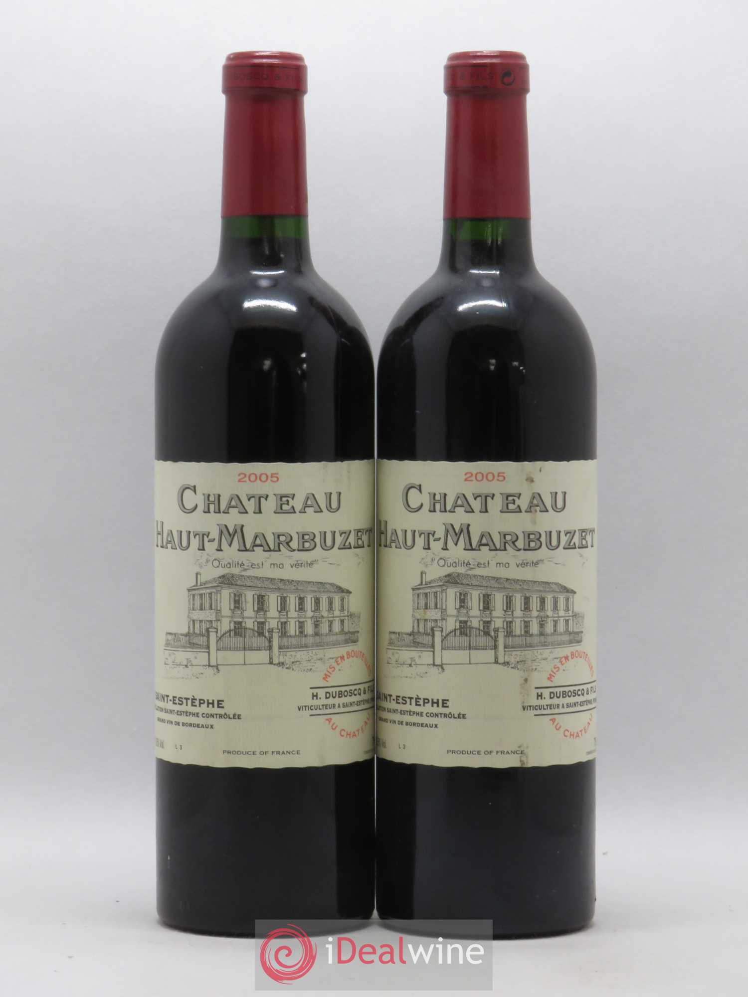 Château Haut Marbuzet 2005 - Lot de 2 bouteilles - 0