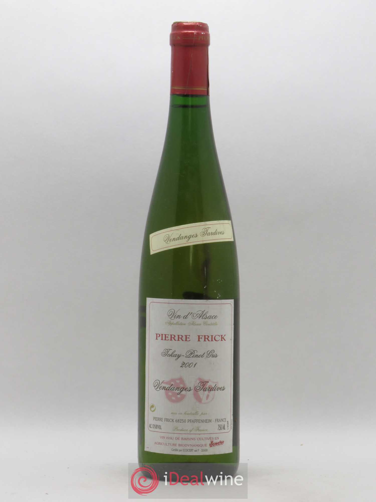 Pinot Gris (Tokay) Vendanges Tardives Pierre Frick 2001 - Lotto di 1 bottiglia - 0