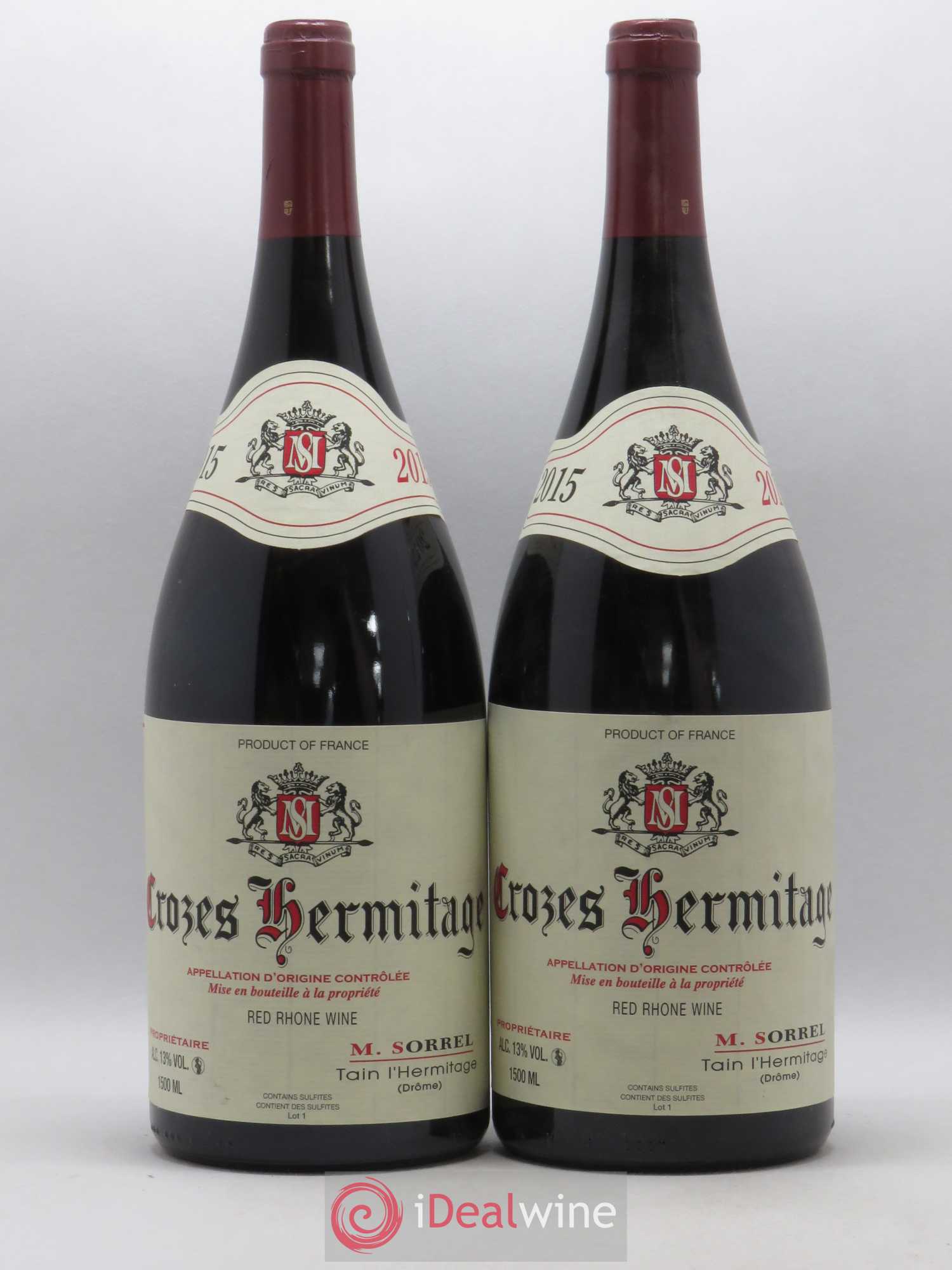 Crozes-Hermitage Marc Sorrel 2015 - Posten von 2 Magnum - 0