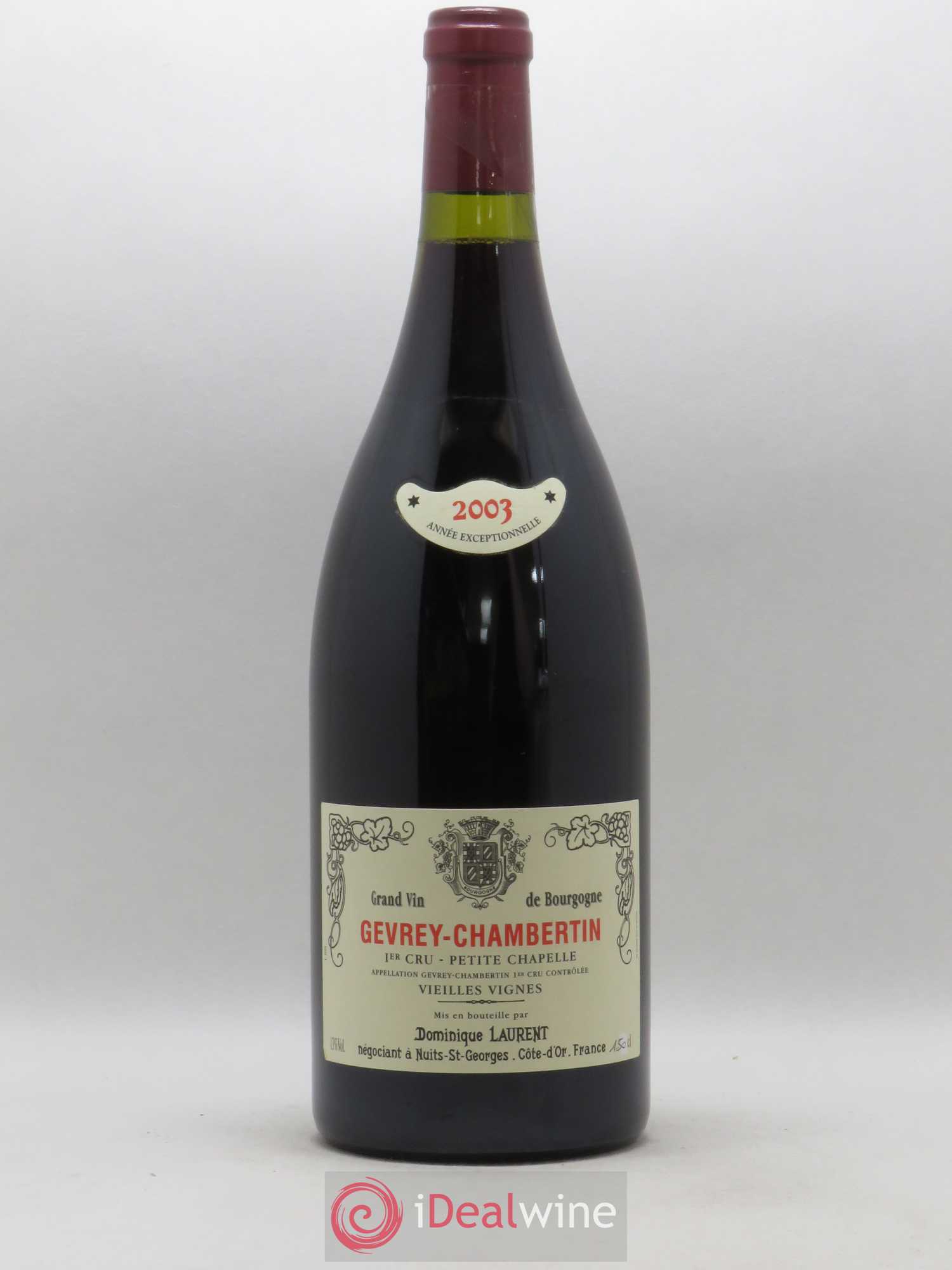 Gevrey-Chambertin 1er Cru Petite Chapelle Dominique Laurent 2003 - Posten von 1 Magnum - 0
