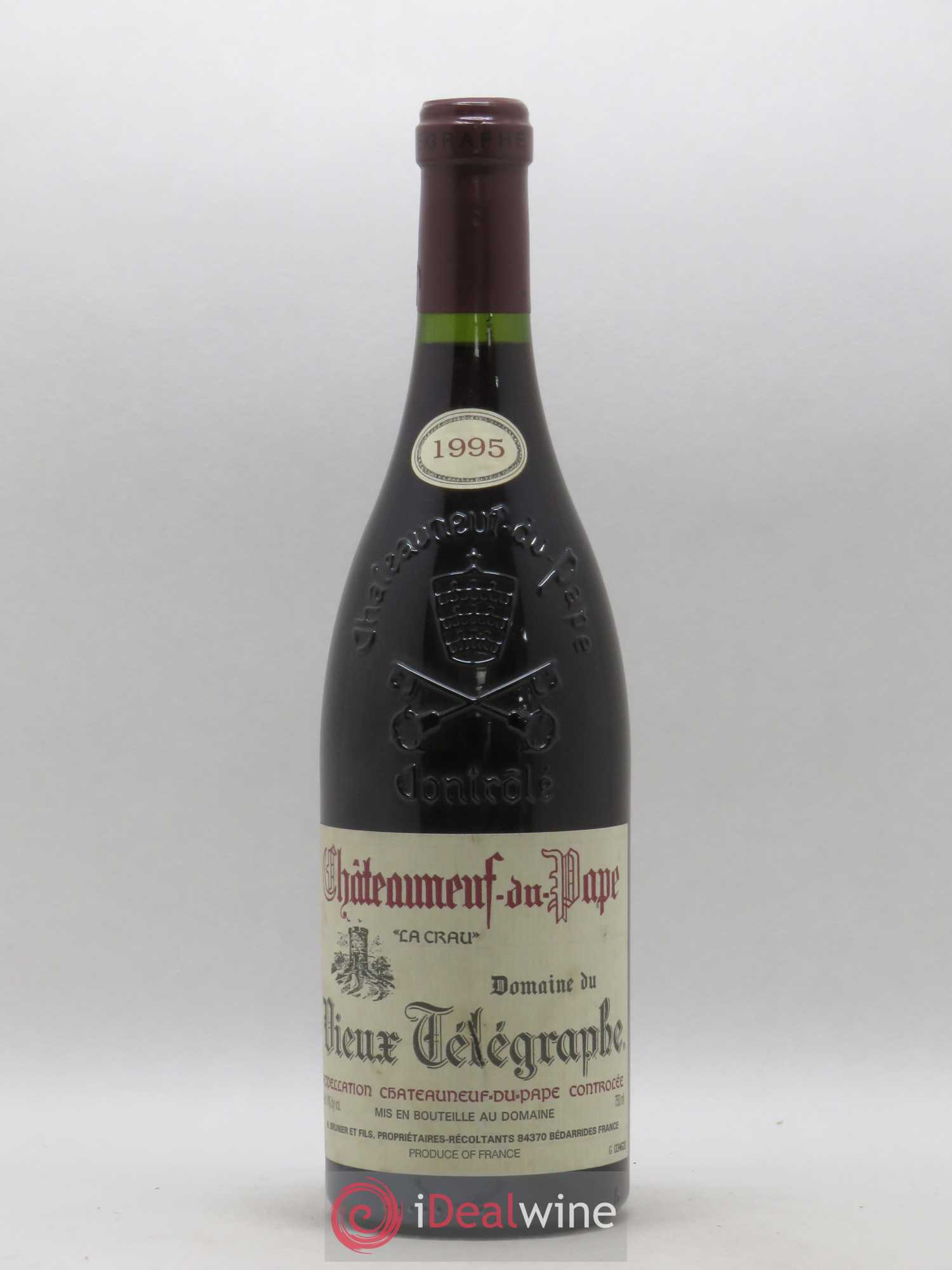 Châteauneuf-du-Pape Vieux Télégraphe (Domaine du) Vignobles Brunier 1995 - Lot de 1 bouteille - 0
