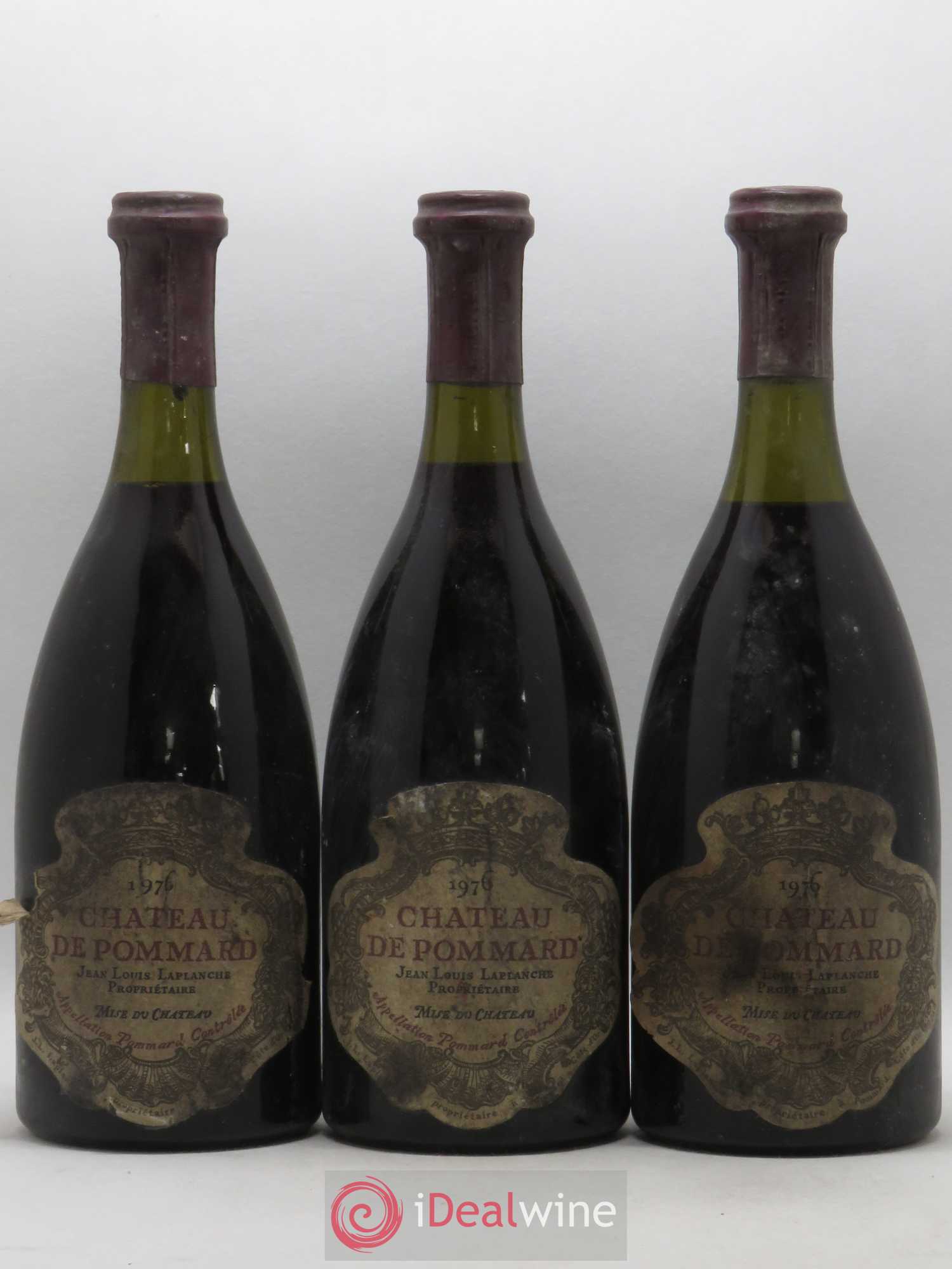 Pommard Château de Pommard 1976 - Lot de 3 bouteilles - 0