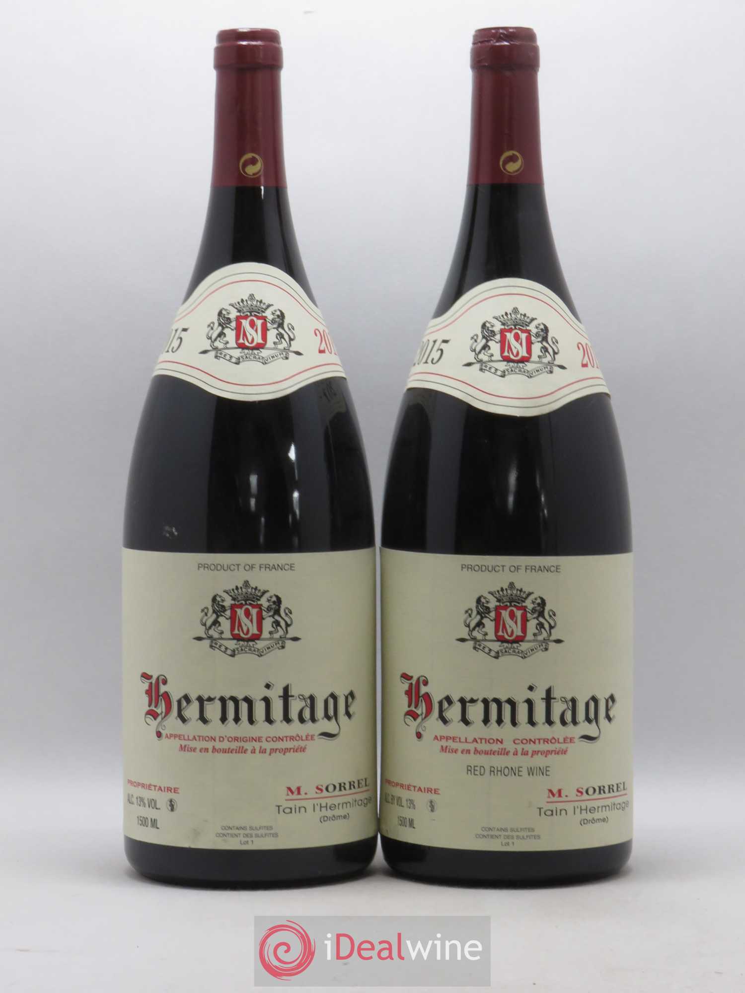 Hermitage Marc Sorrel 2015 - Lot de 2 magnums - 0
