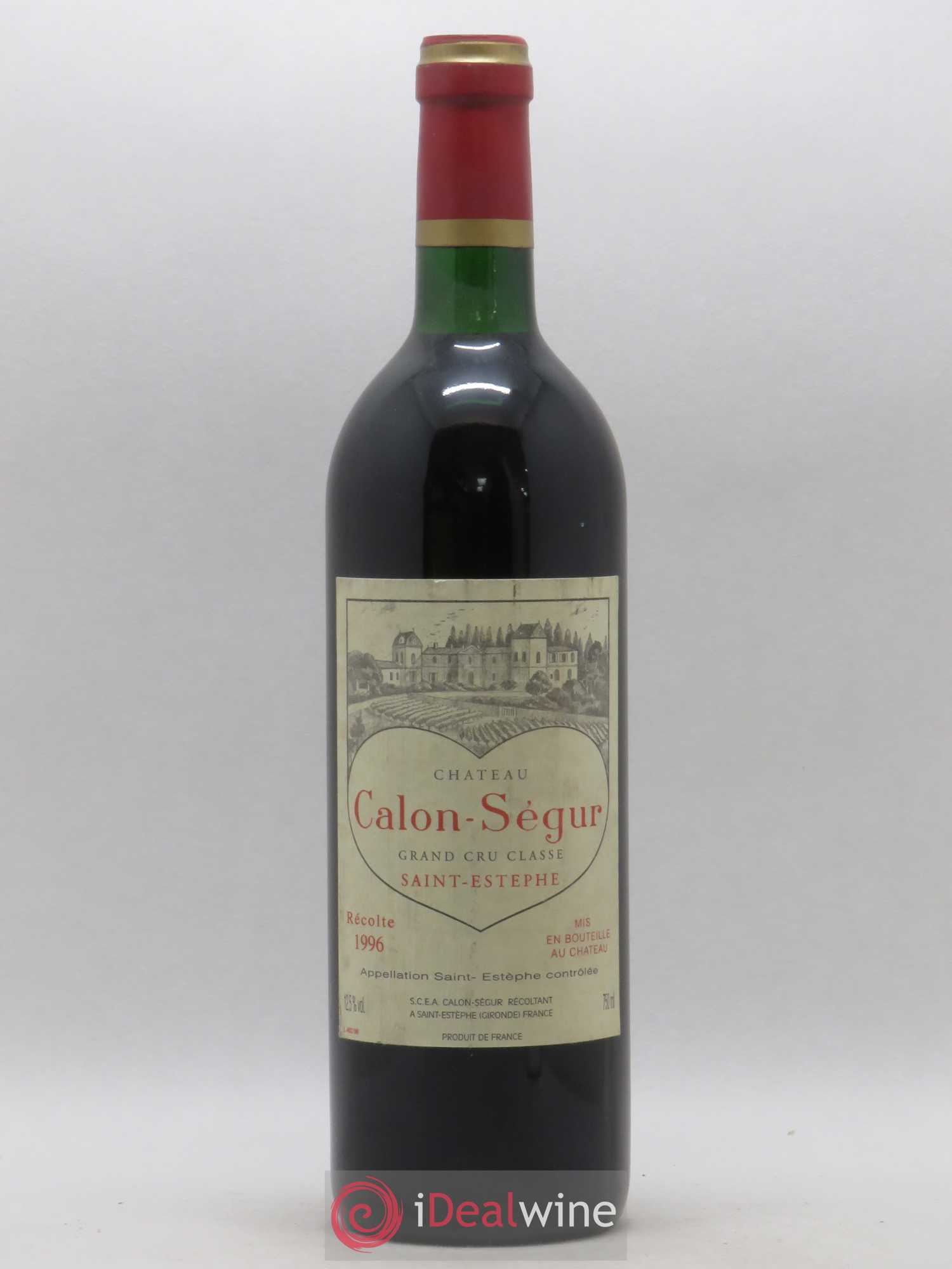 Château Calon Ségur 3ème Grand Cru Classé 1996 - Lot de 1 bouteille - 0