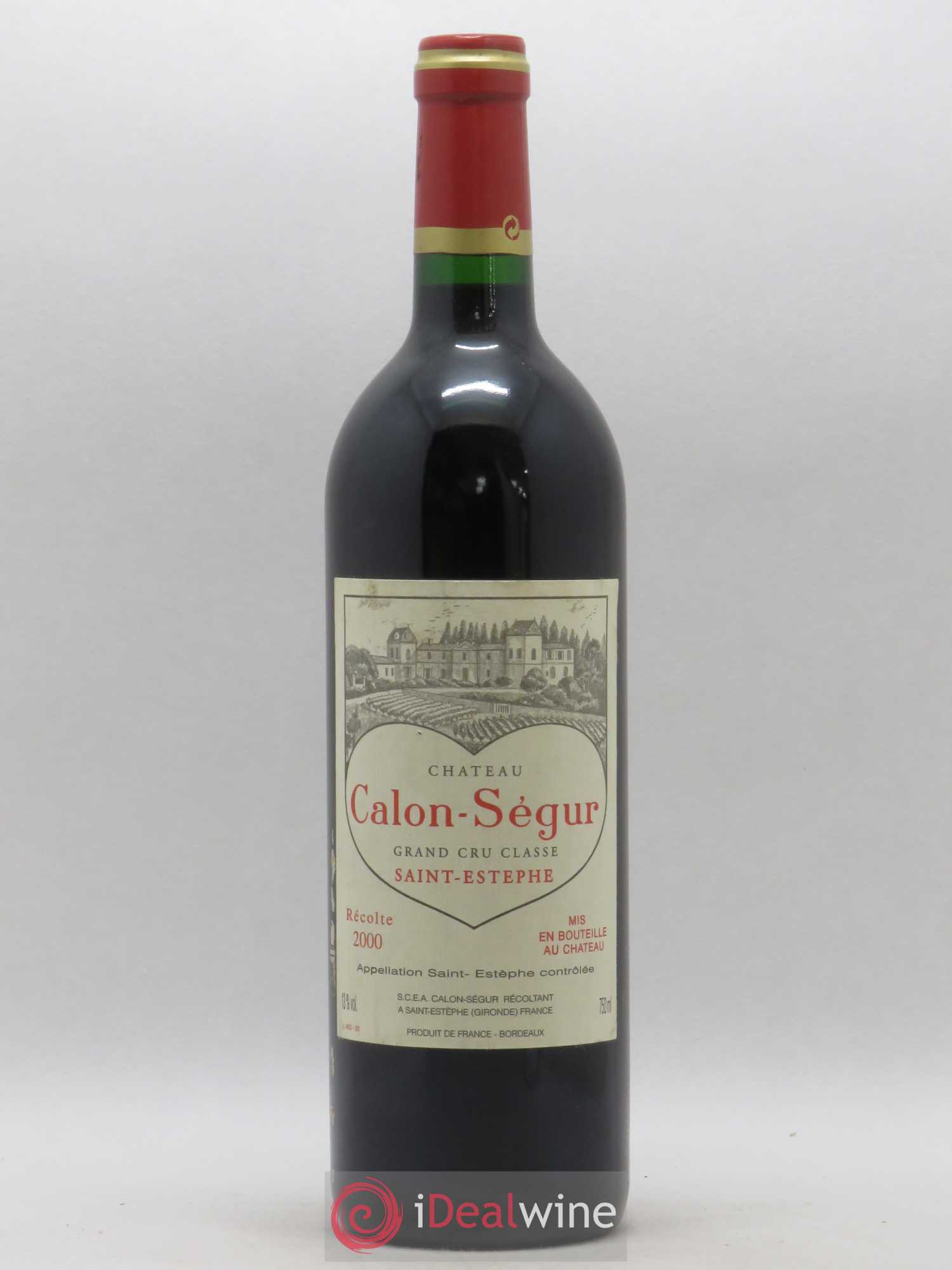 Château Calon Ségur 3ème Grand Cru Classé 2000 - Lot de 1 bouteille - 0