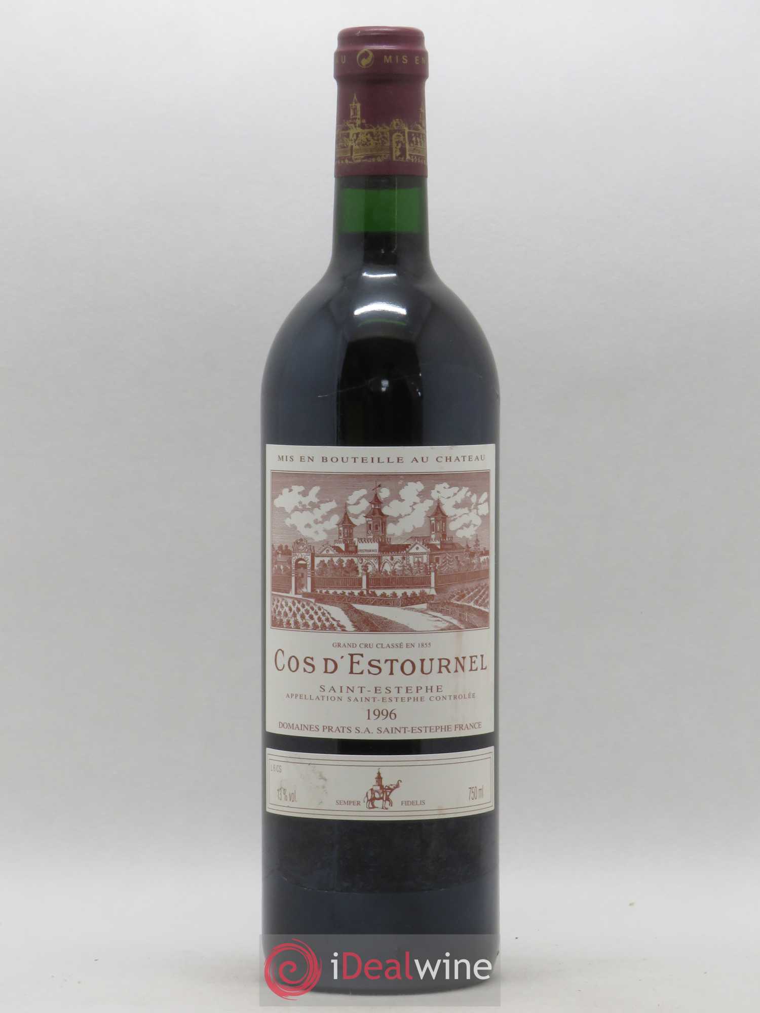 Cos d'Estournel 2ème Grand Cru Classé 1996 - Lot de 1 bouteille - 0