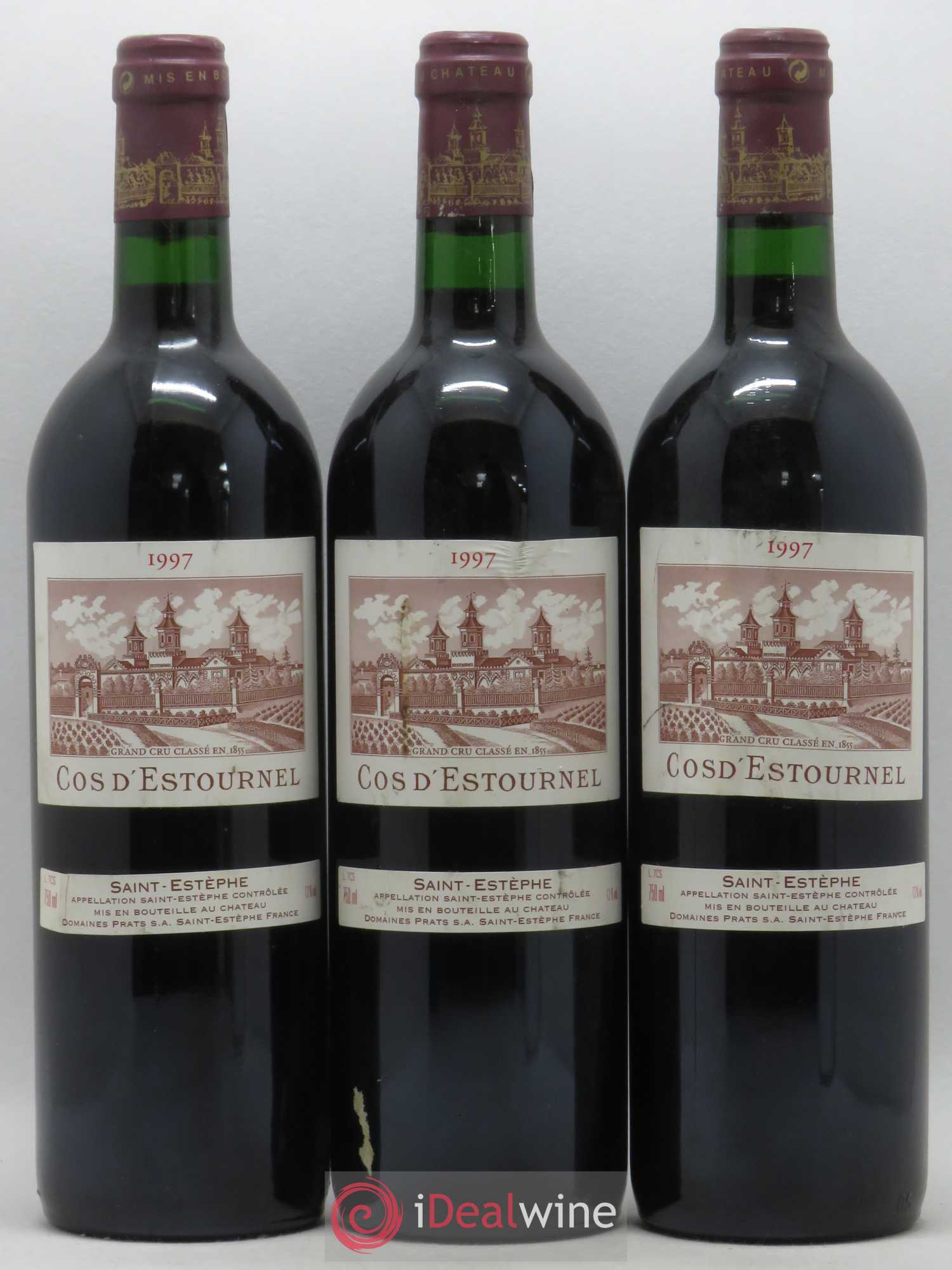 Cos d'Estournel 2ème Grand Cru Classé 1997 - Lot de 3 bouteilles - 0