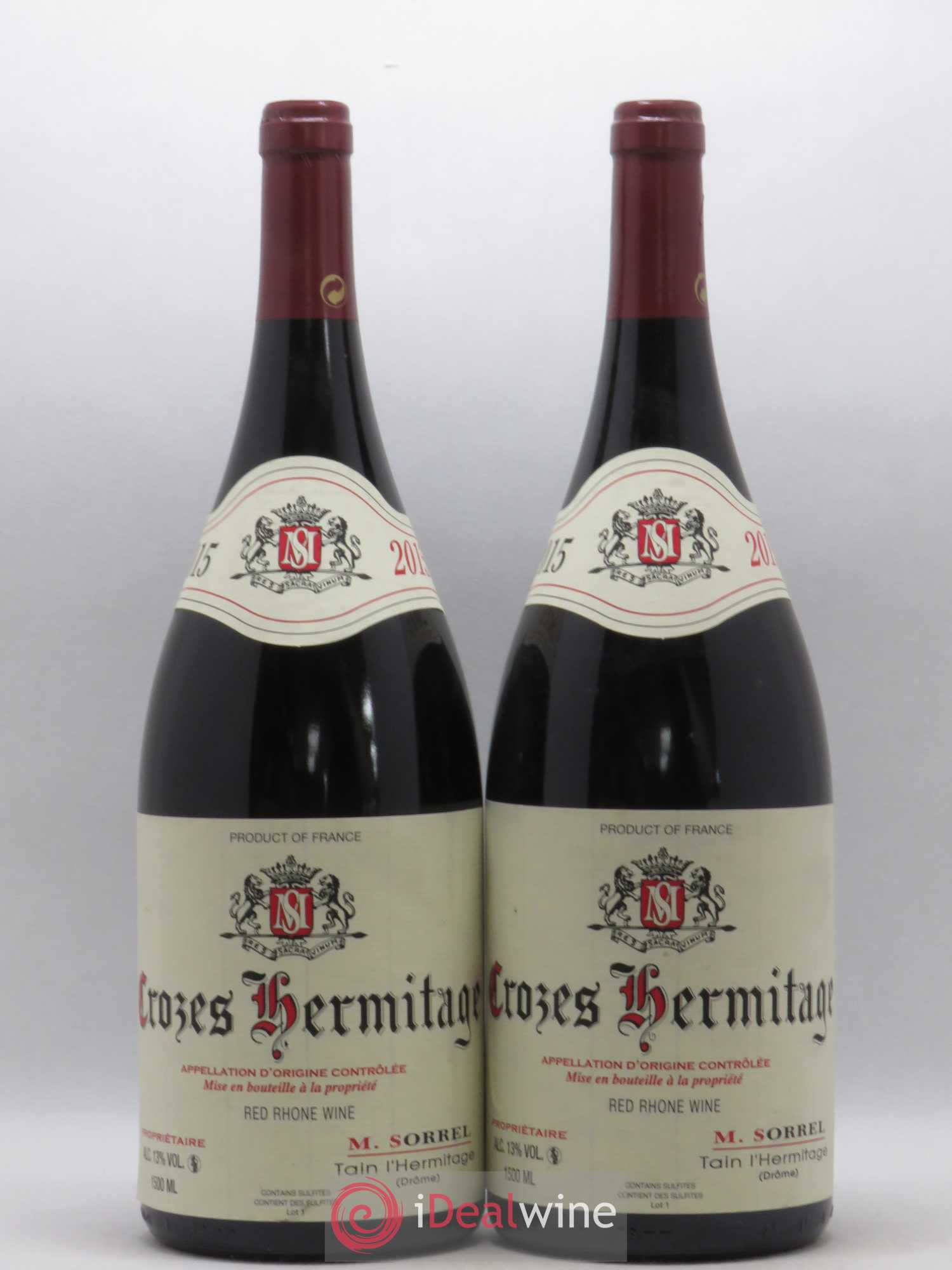 Crozes-Hermitage Marc Sorrel 2015 - Posten von 2 Magnum - 0