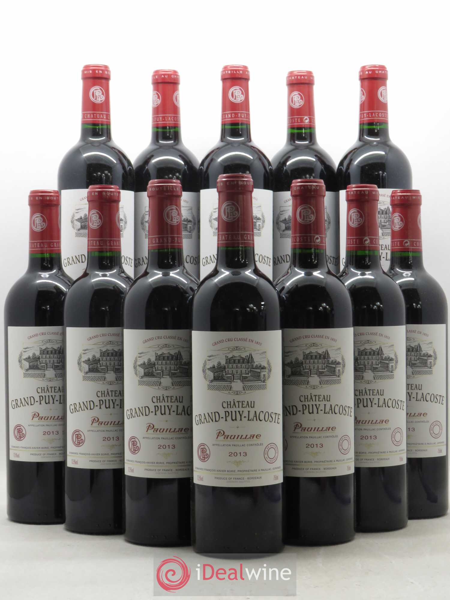 Château Grand Puy Lacoste 5ème Grand Cru Classé 2013 - Lot de 12 bouteilles - 0