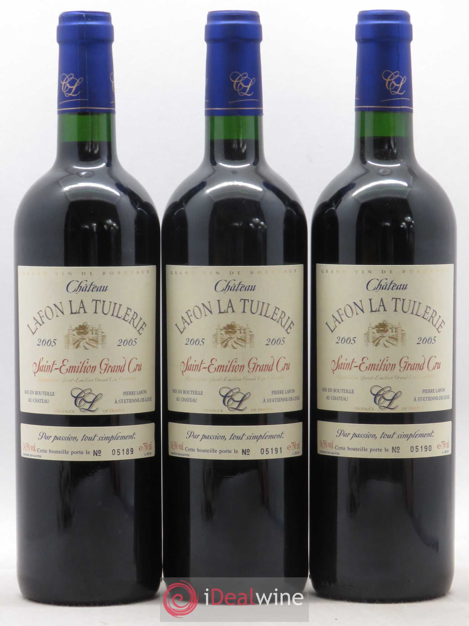 Saint-Émilion Grand Cru Château Lafon La Tuilerie 2005 - Lot of 11 bottles - 2