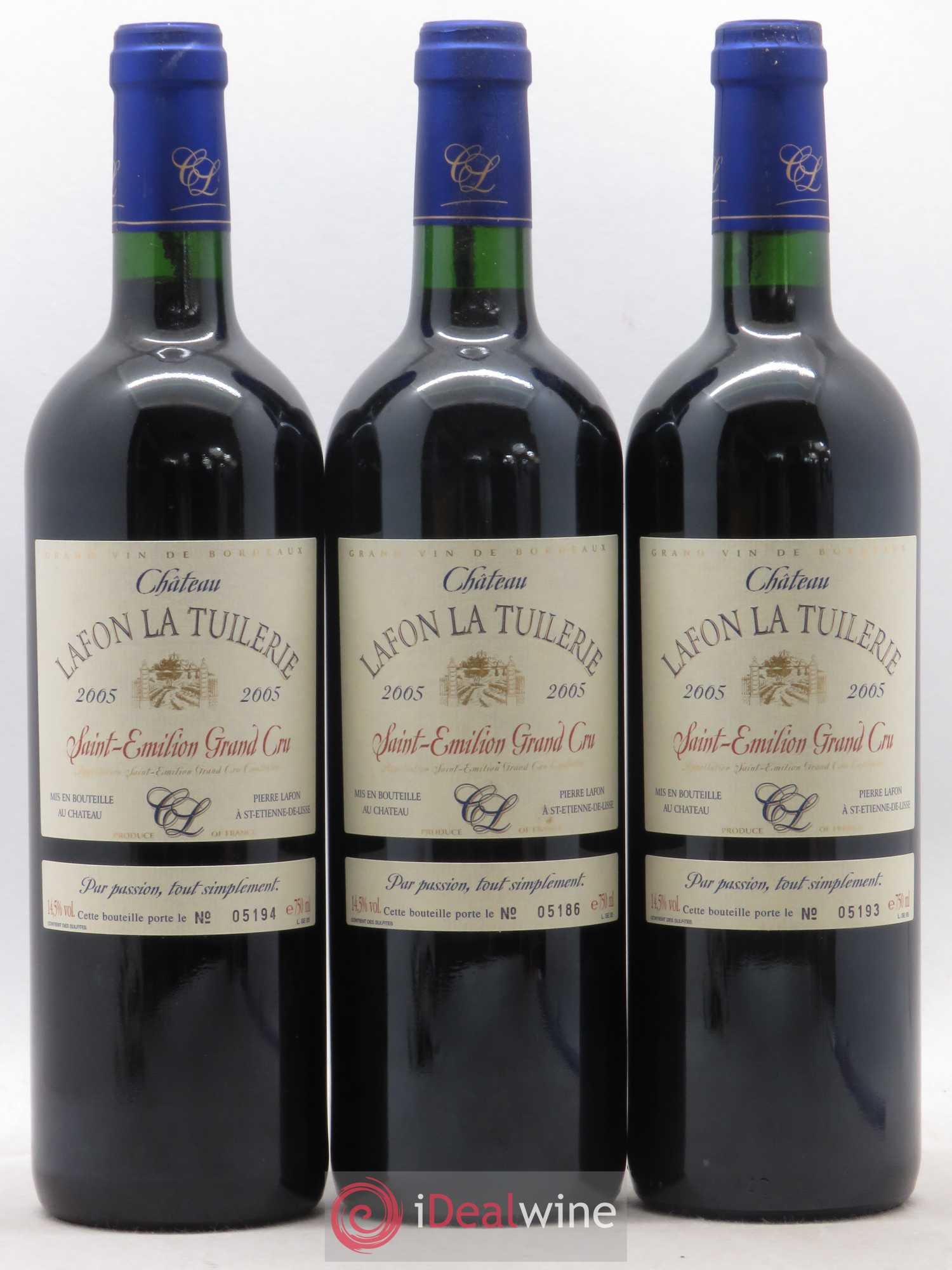 Saint-Émilion Grand Cru Château Lafon La Tuilerie 2005 - Lot of 11 bottles - 3