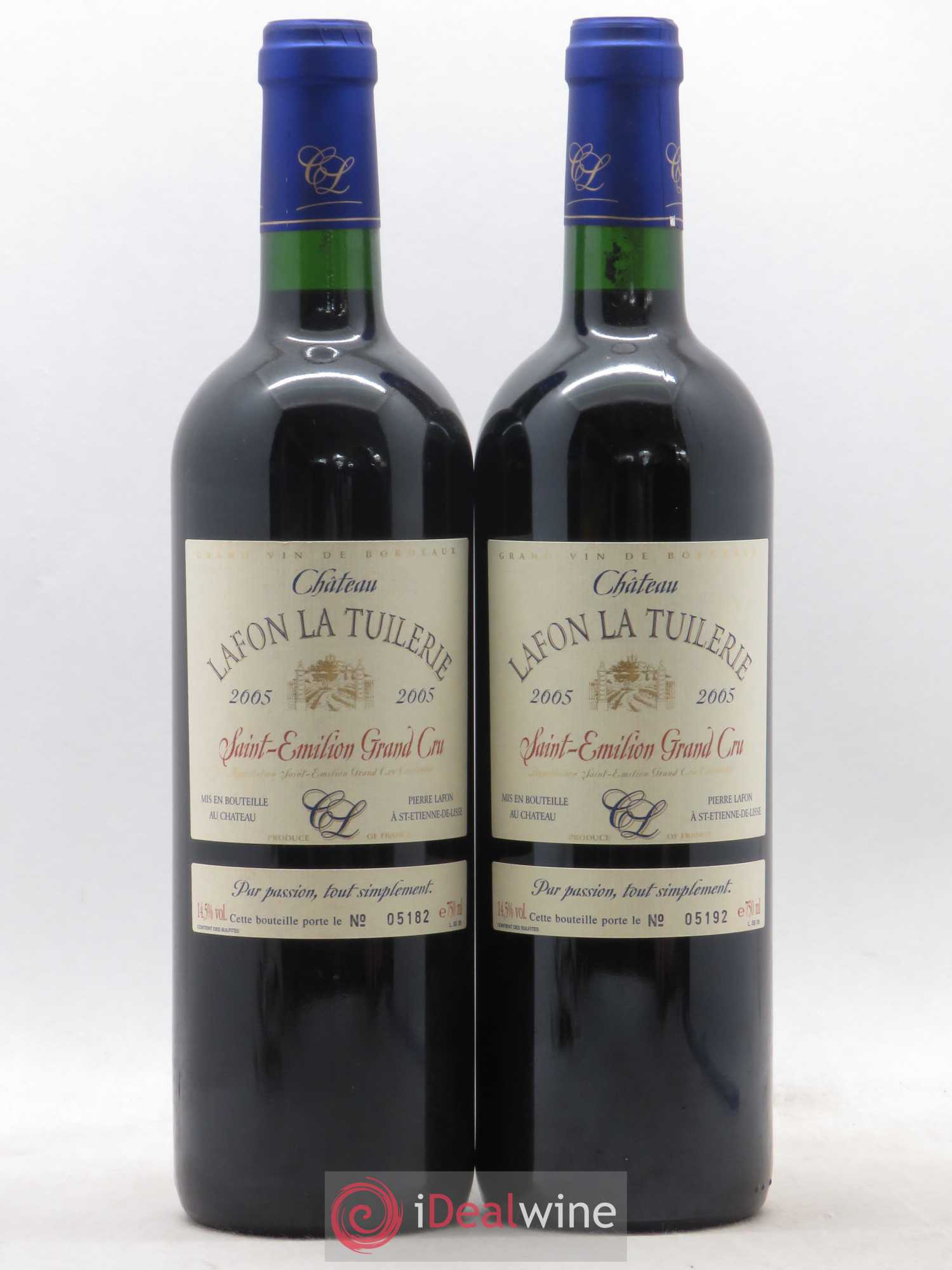 Saint-Émilion Grand Cru Château Lafon La Tuilerie 2005 - Lot of 11 bottles - 4