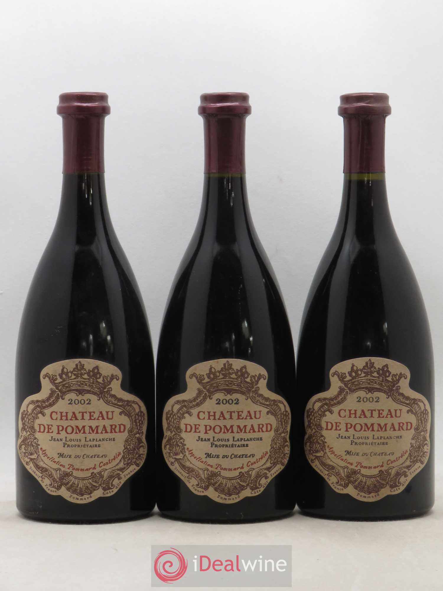 Pommard Château de Pommard 2002 - Lot de 3 bouteilles - 0