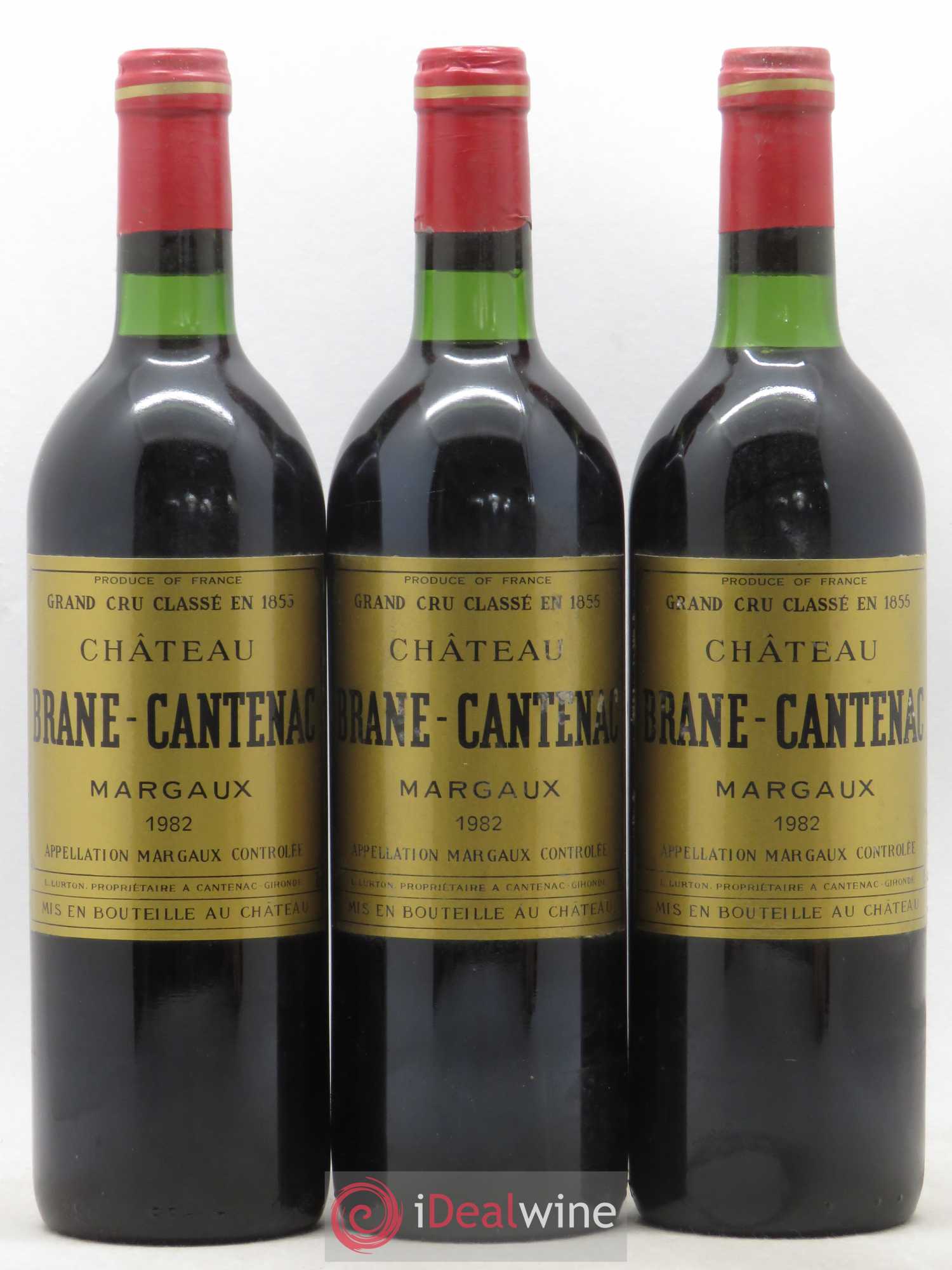 Château Brane Cantenac 2ème Grand Cru Classé 1996 - Lot de 3 bouteilles - 0