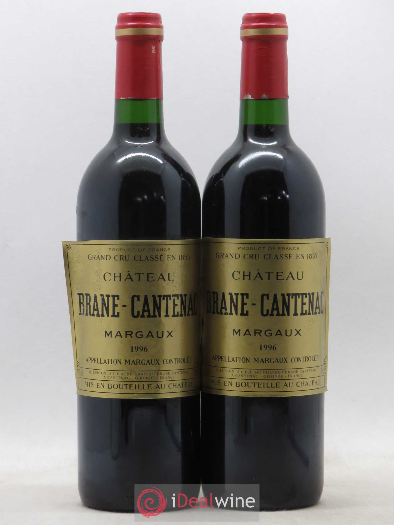 Château Brane Cantenac 2ème Grand Cru Classé 1996 - Lotto di 2 bottiglie - 0